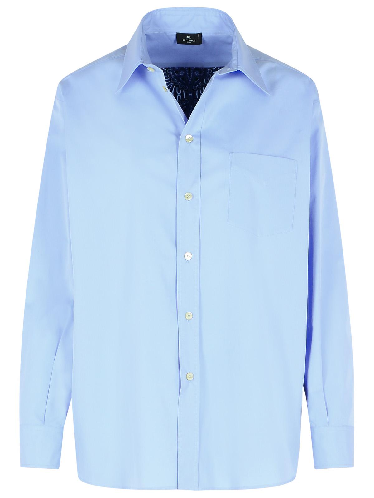 Etro Blue Cotton Shirt Women ETRO