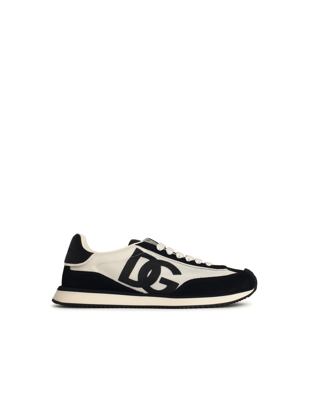 Dolce & Gabbana 'Cushion' White Leather Blend Sneakers Men DOLCE & GABBANA