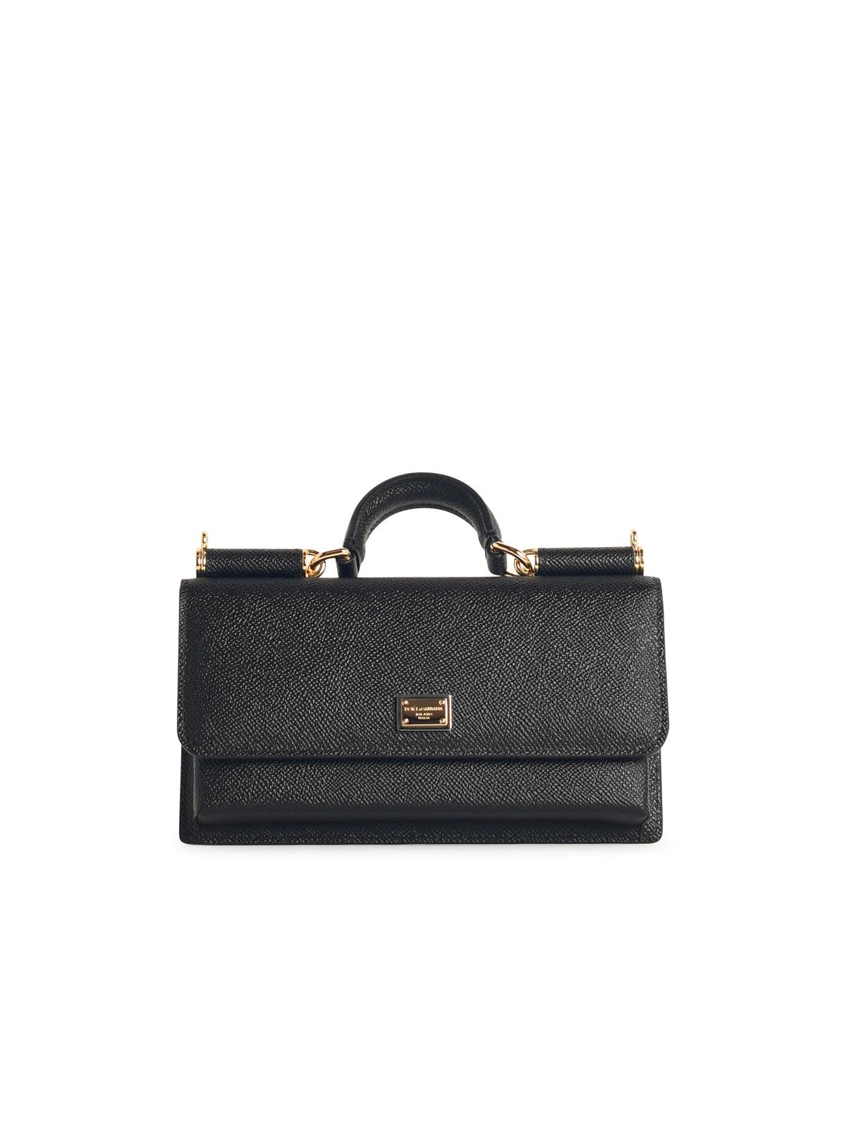 Dolce & Gabbana Black Leather Wallet Women DOLCE & GABBANA