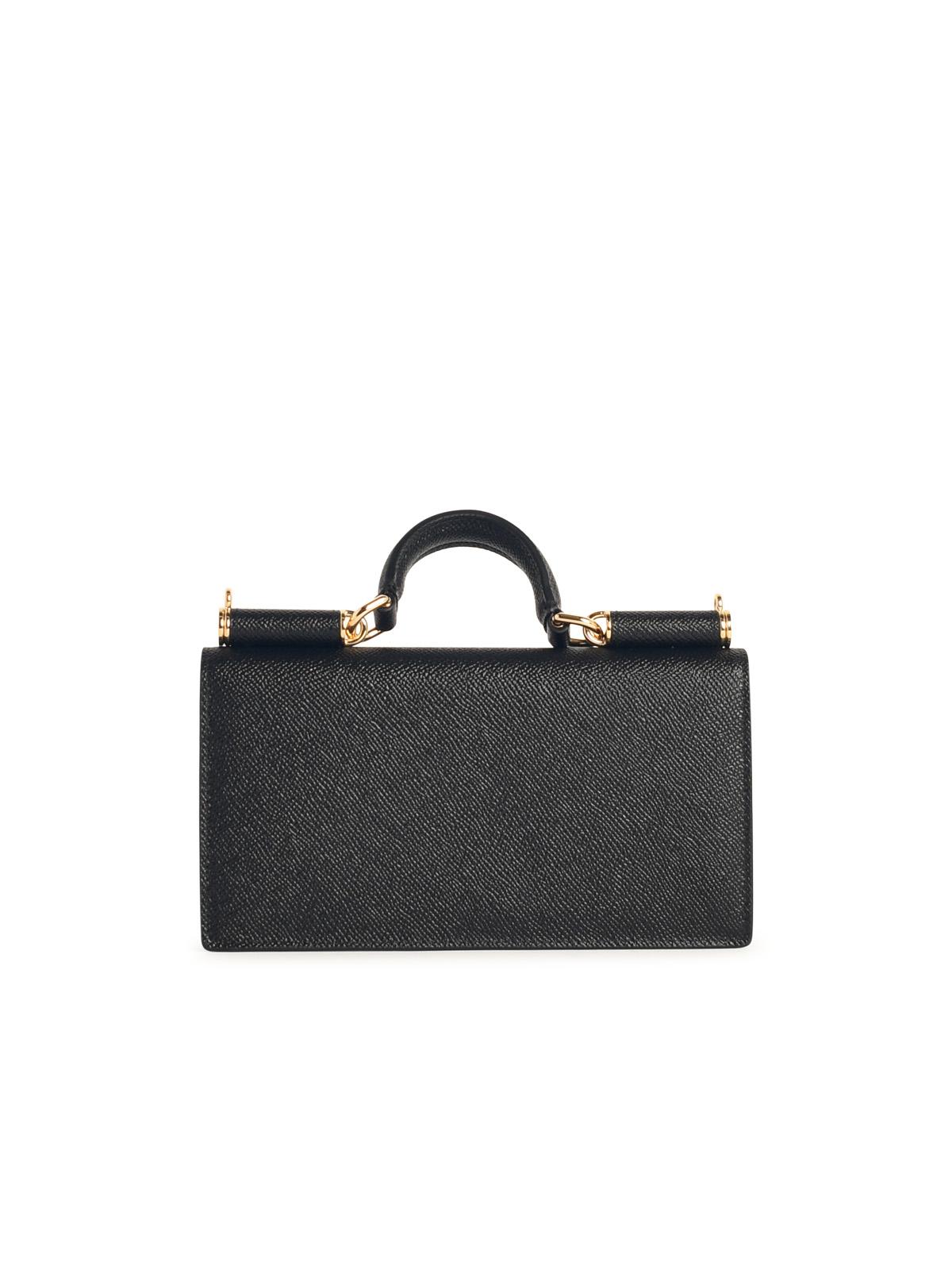 Dolce & Gabbana Black Leather Wallet Women DOLCE & GABBANA