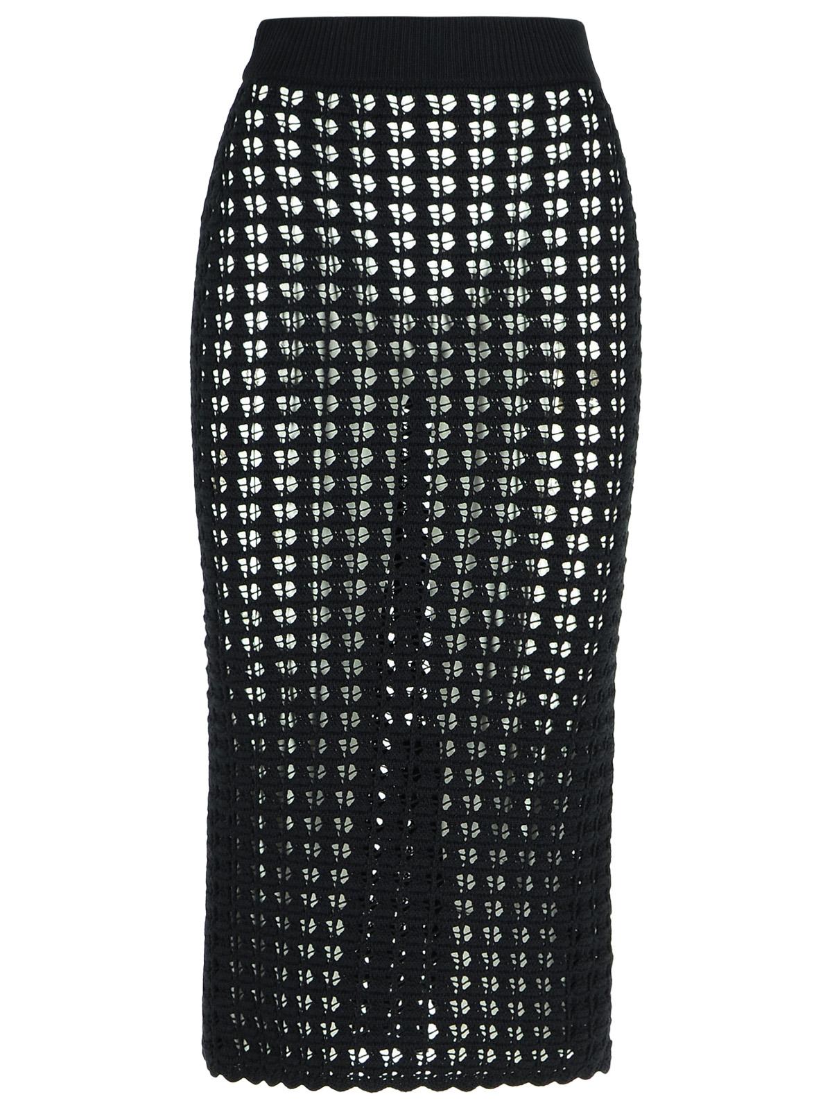 Dolce & Gabbana Black Virgin Wool Skirt Women DOLCE & GABBANA
