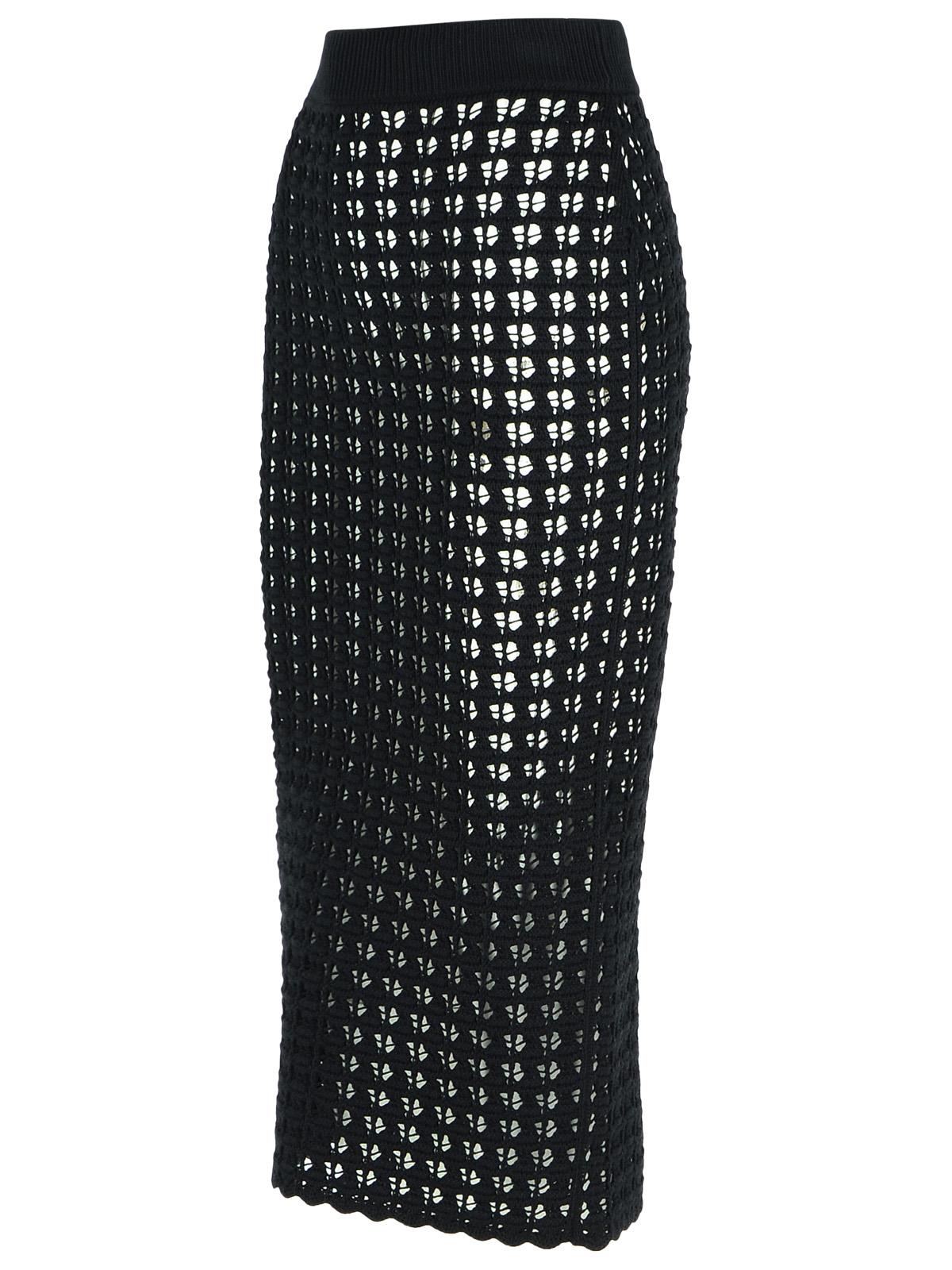Dolce & Gabbana Black Virgin Wool Skirt Women DOLCE & GABBANA
