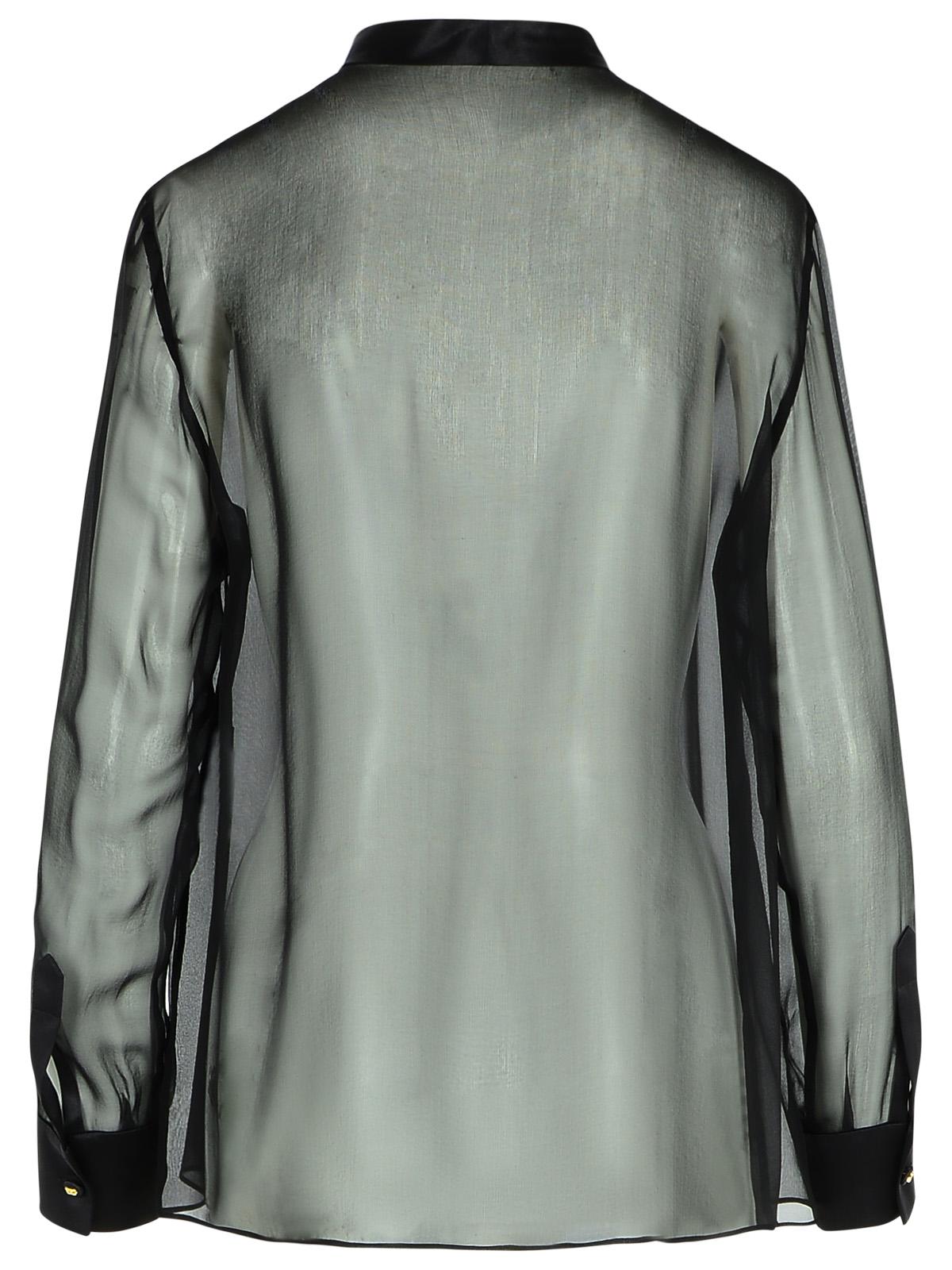 Dolce & Gabbana Black Silk Shirt Women DOLCE & GABBANA