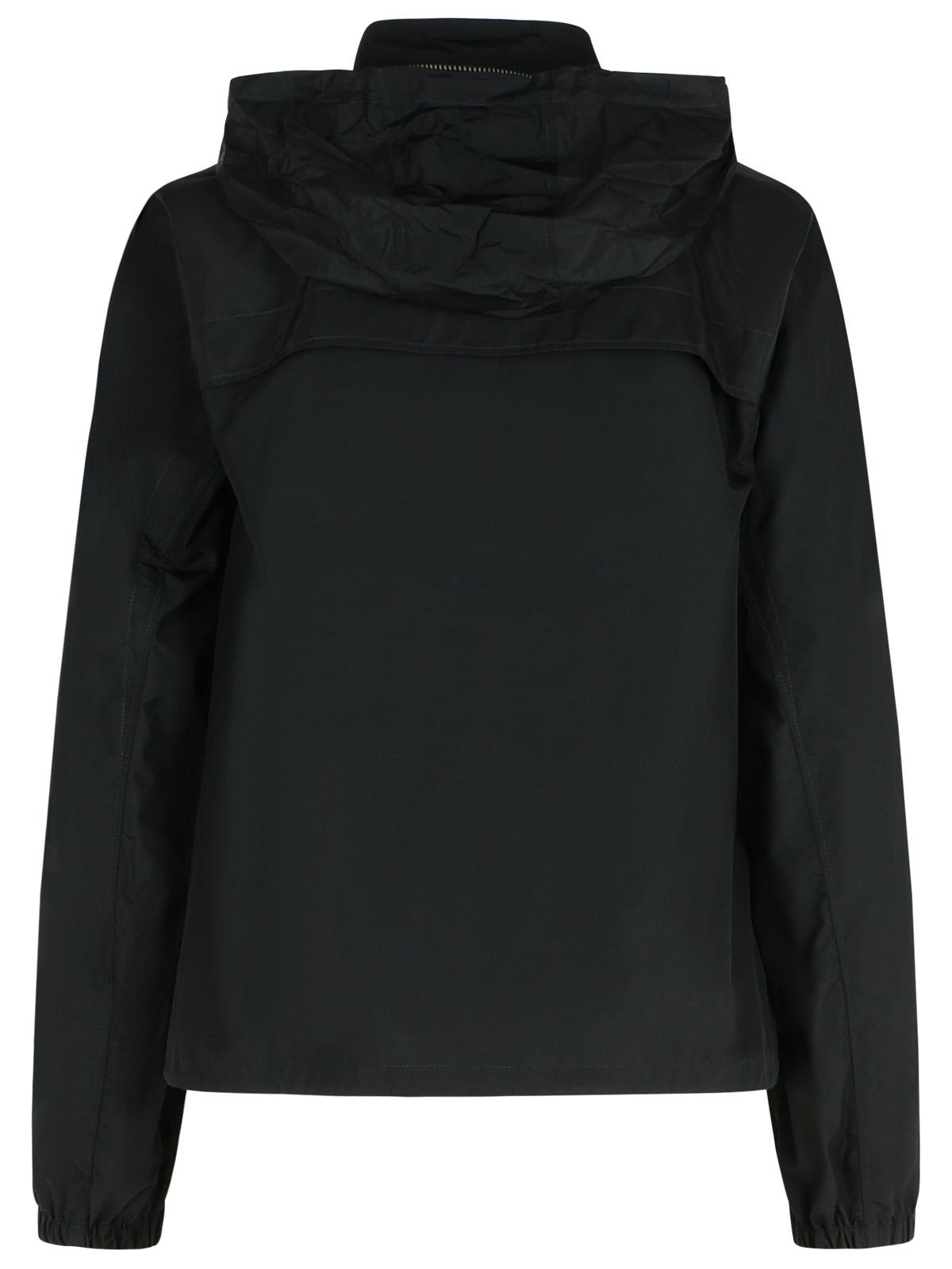 Burberry Black Cotton Blend Jacket Women BURBERRY