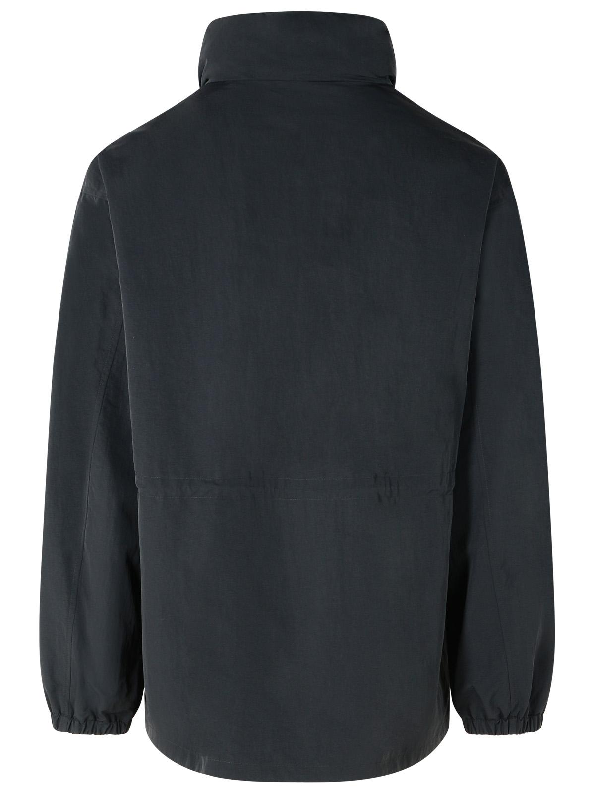 Burberry Black Polyamide Raincoat Men BURBERRY