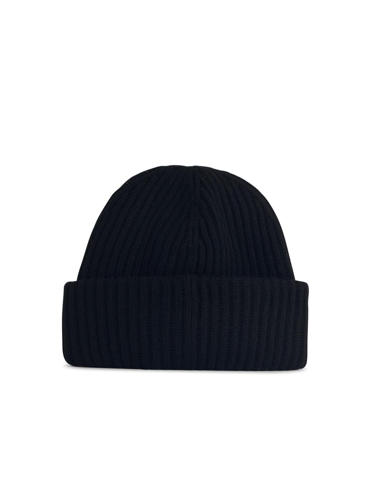 Ganni Black Wool Beanie Women GANNI