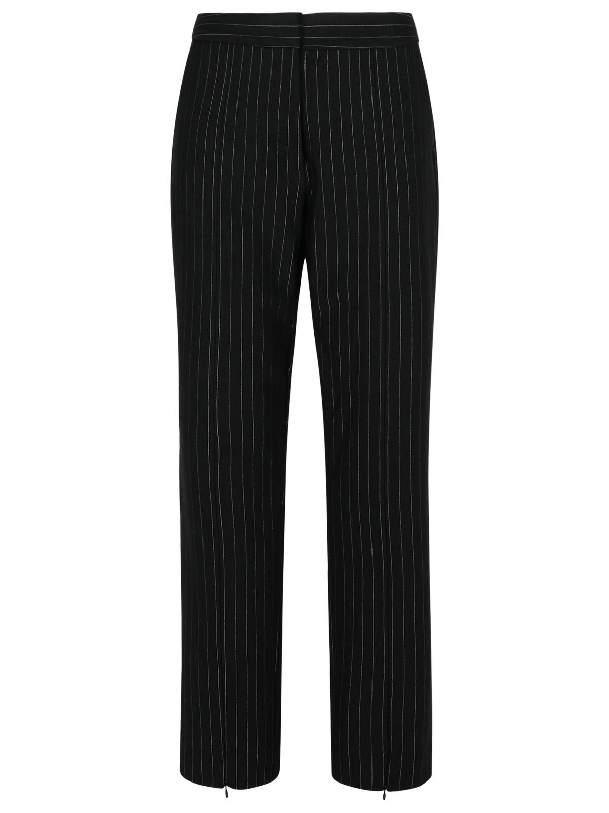 Ganni Black Viscose Blend Trousers Women GANNI