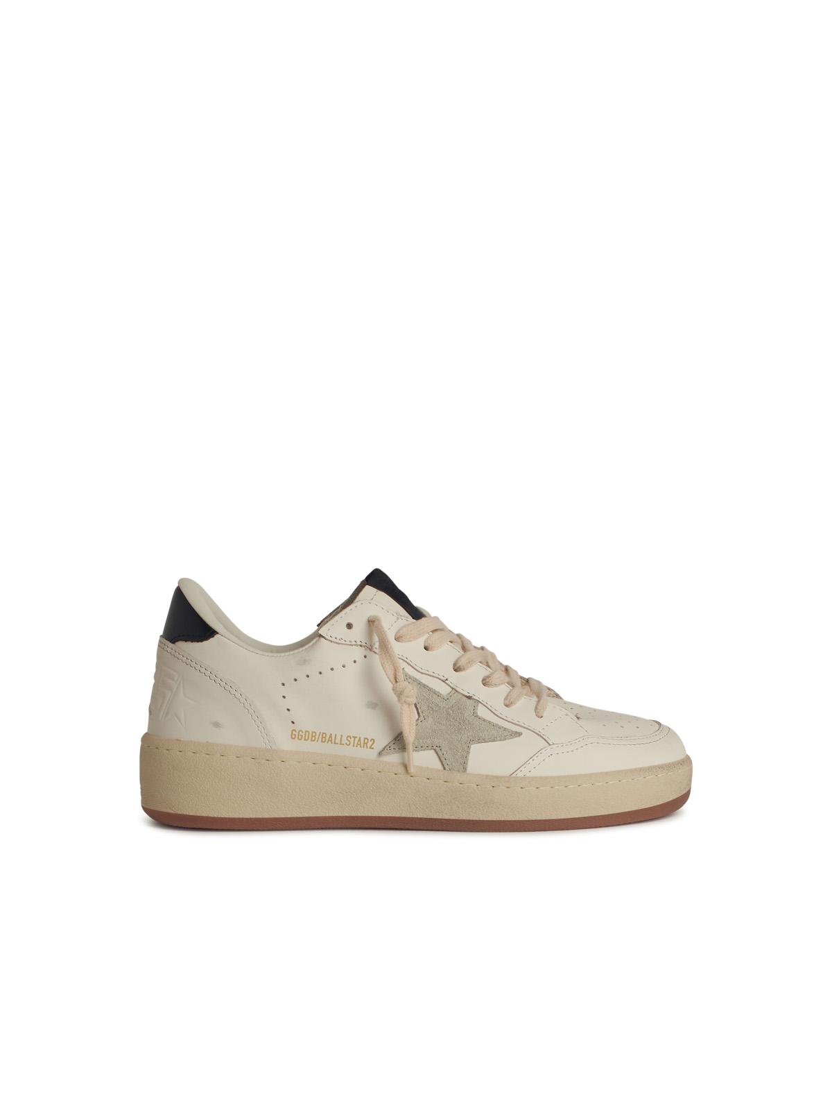 Golden Goose 'Ball Star 2' White Leather Sneakers Men GOLDEN GOOSE