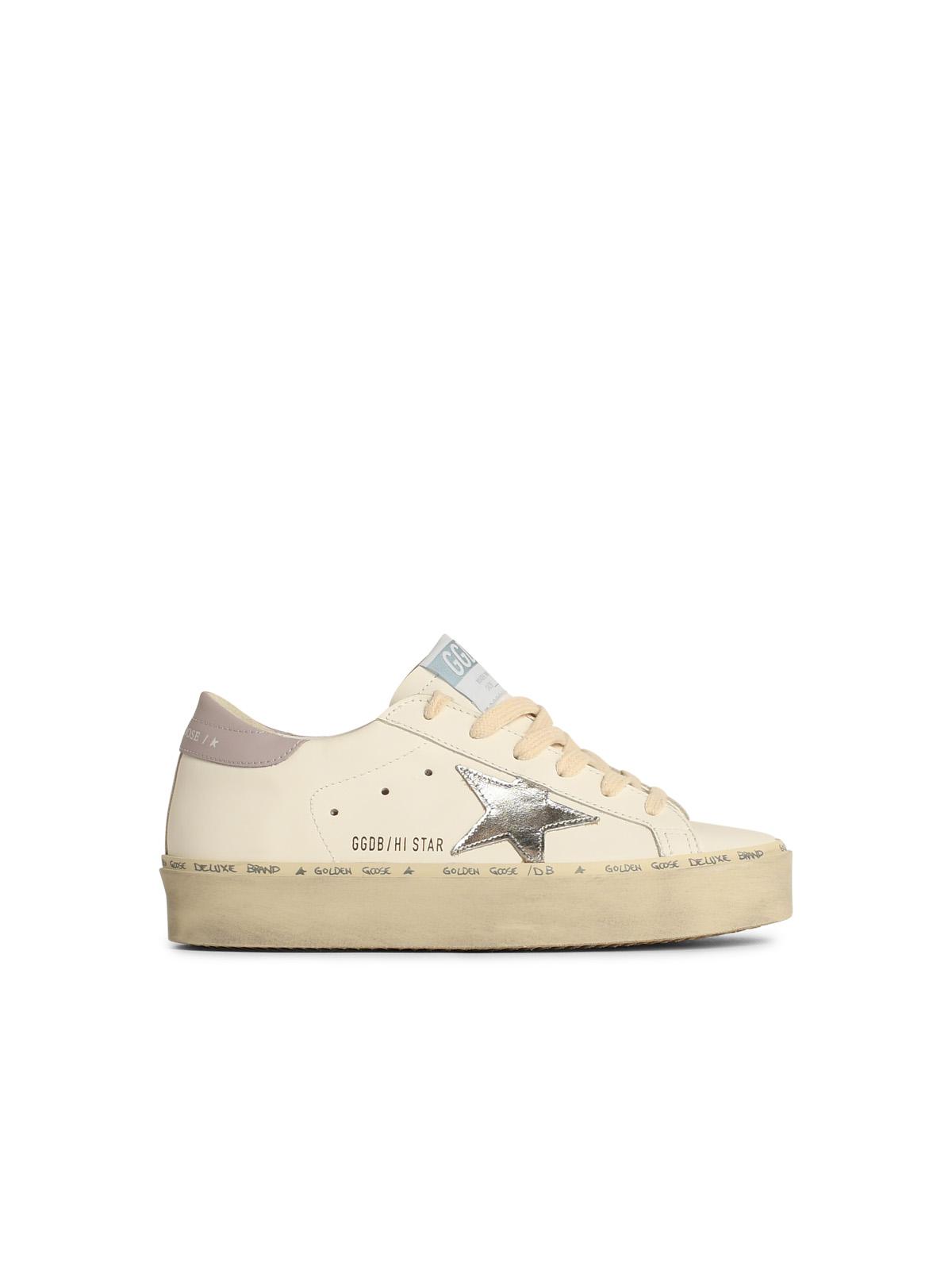 Golden Goose 'Hi Star' White Leather Sneakers Women GOLDEN GOOSE