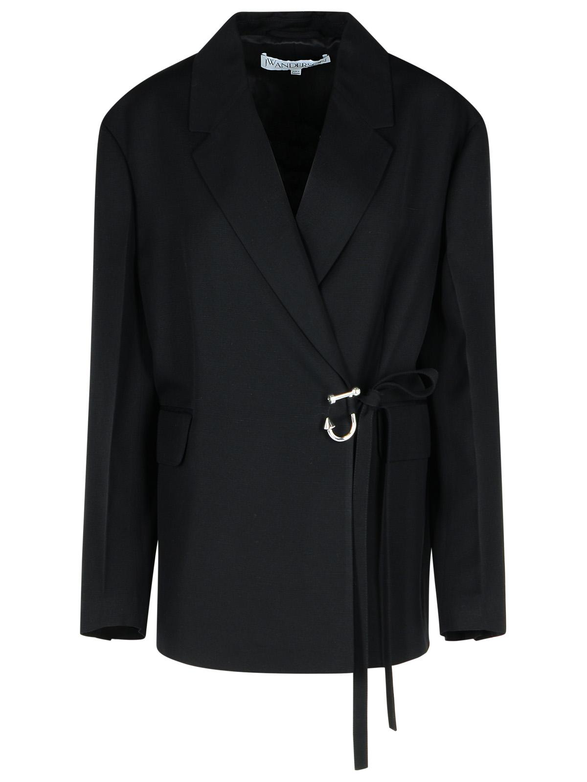 Jw Anderson 'T' Black Viscose Blazer Women J.W. ANDERSON