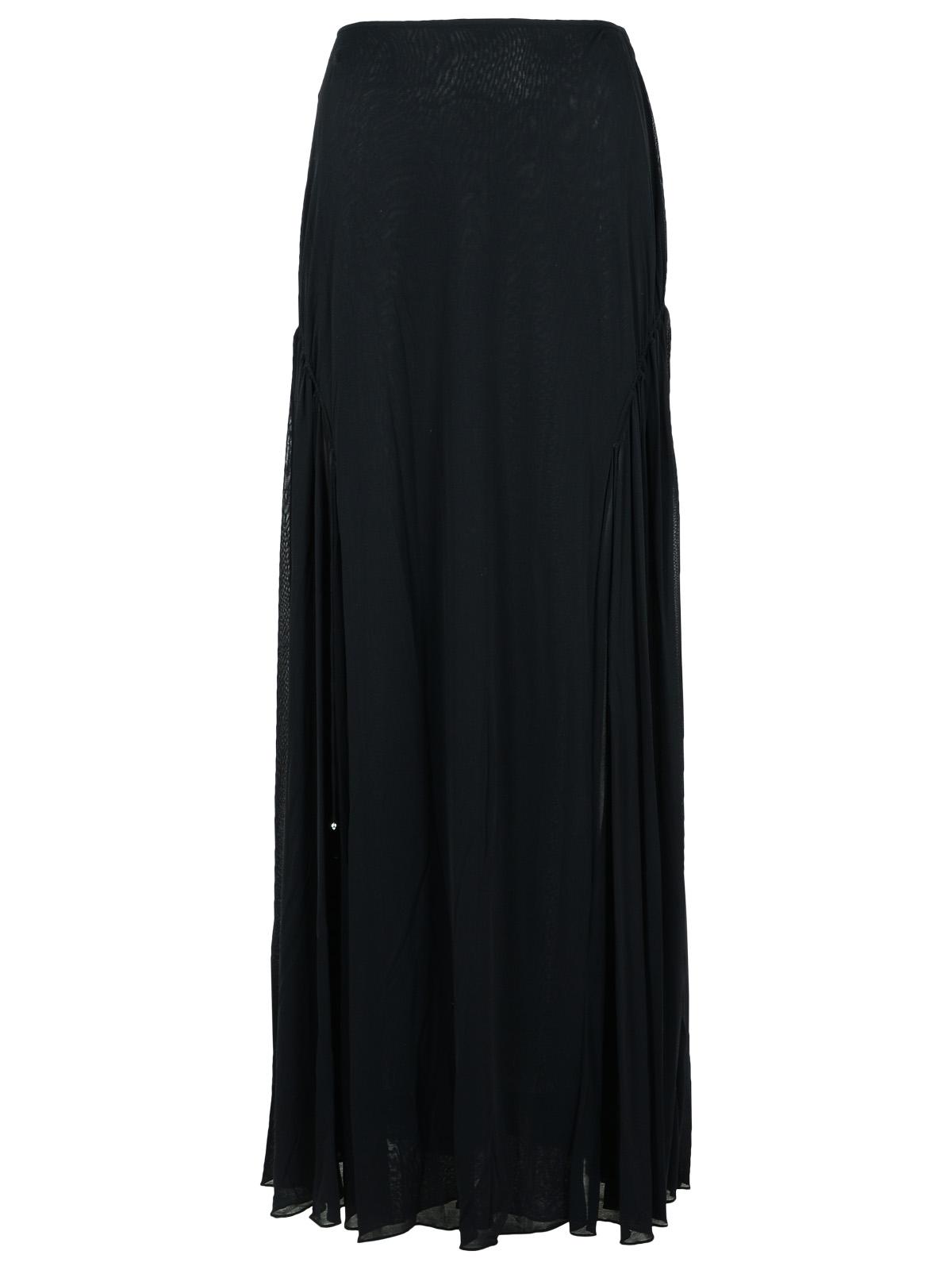 Lanvin 'Flared' Black Viscose Blend Skirt Women LANVIN