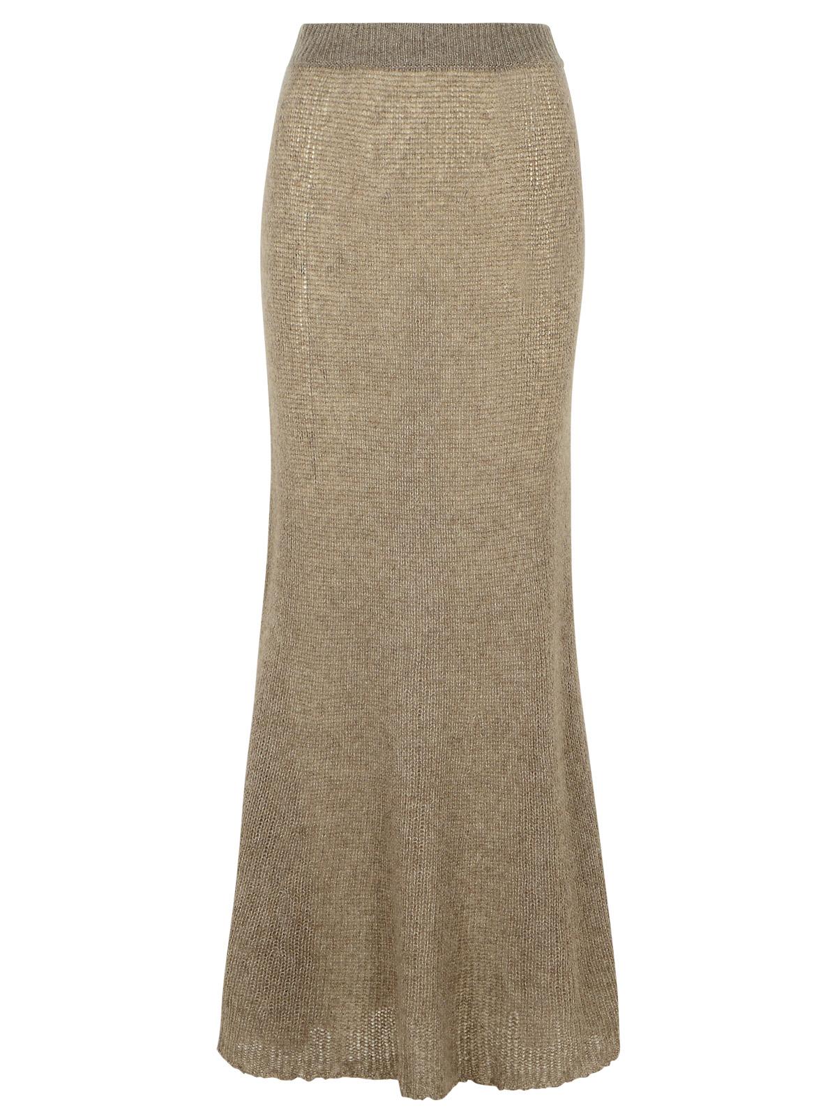 Lisa Yang 'Kelsy' Long Skirt In Brown Silk Blend Women LISA YANG