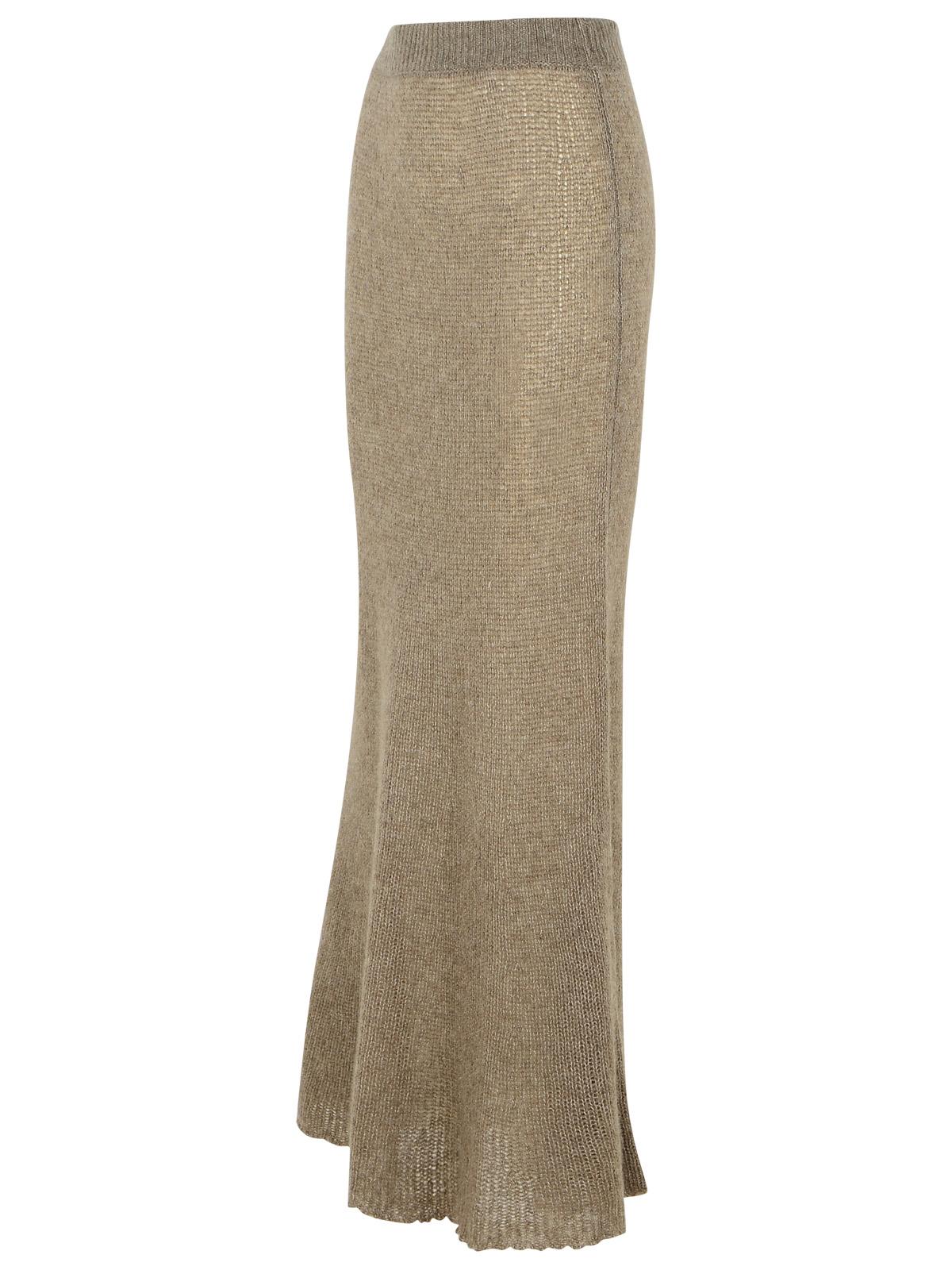 Lisa Yang 'Kelsy' Long Skirt In Brown Silk Blend Women LISA YANG