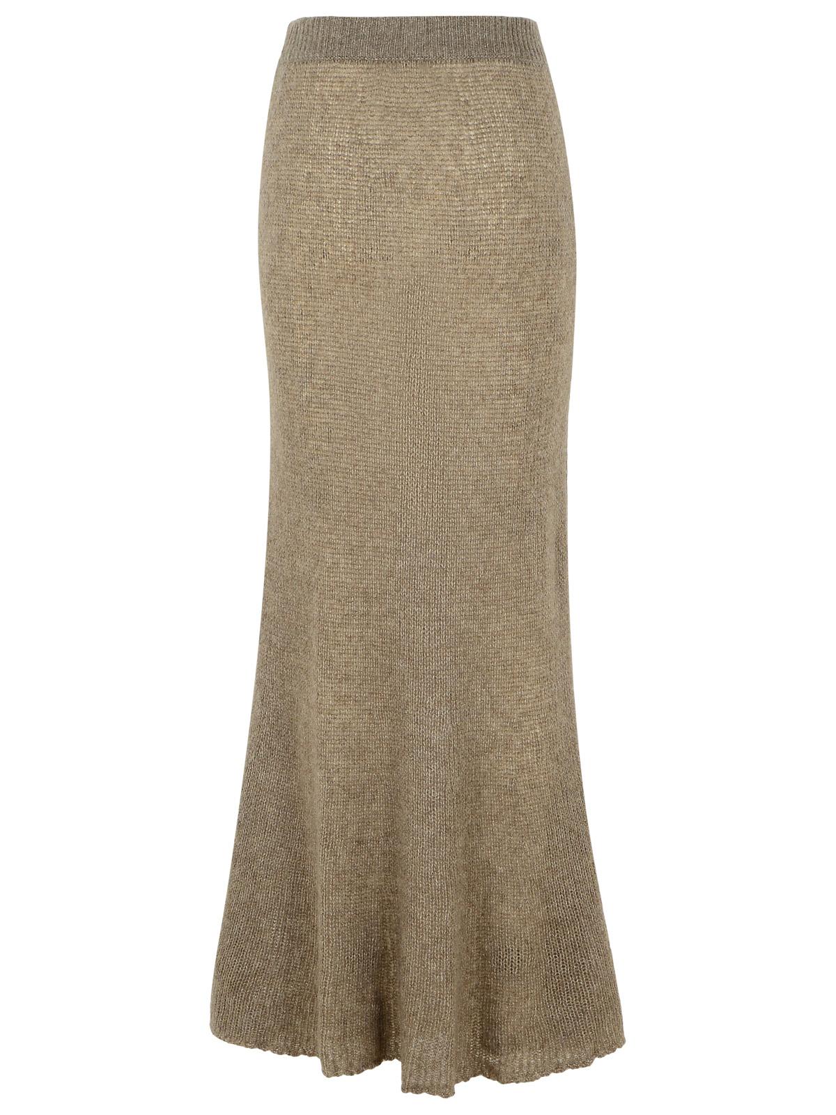 Lisa Yang 'Kelsy' Long Skirt In Brown Silk Blend Women LISA YANG