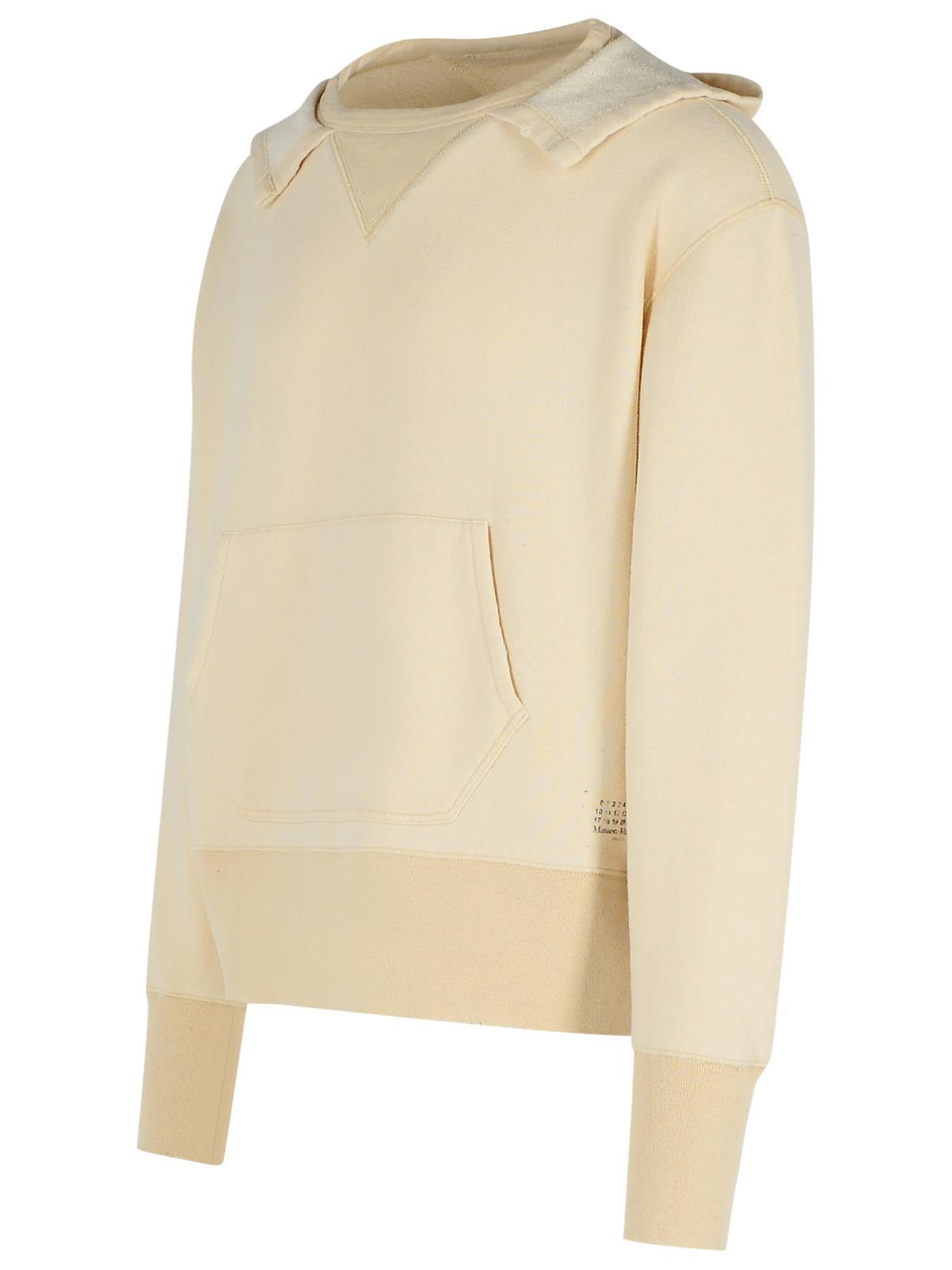 Maison Margiela 'Pilling' Cream Cotton Sweater Men MAISON MARGIELA