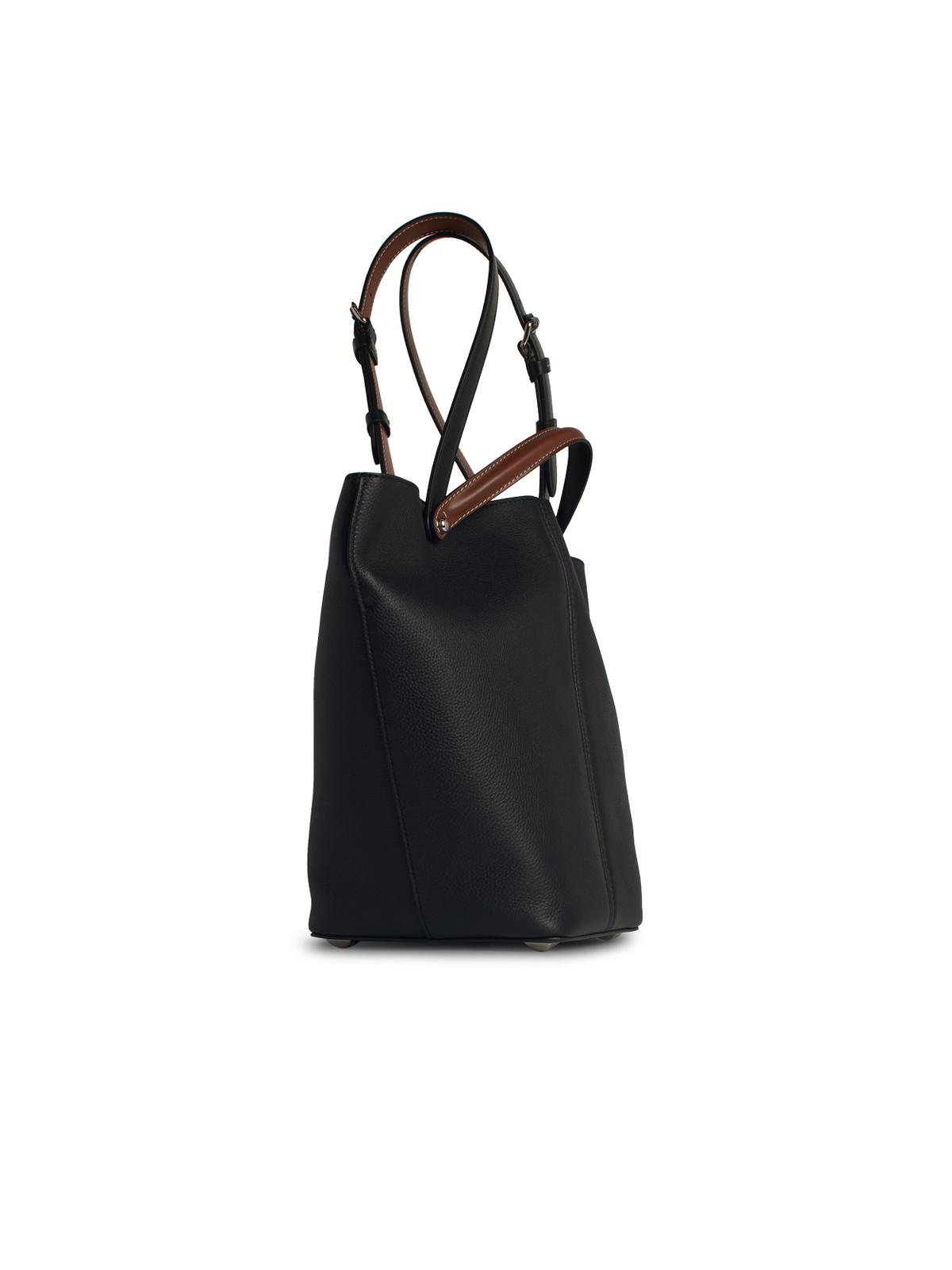 Maison Margiela 'Dress Age' Black Leather Bag Women MAISON MARGIELA