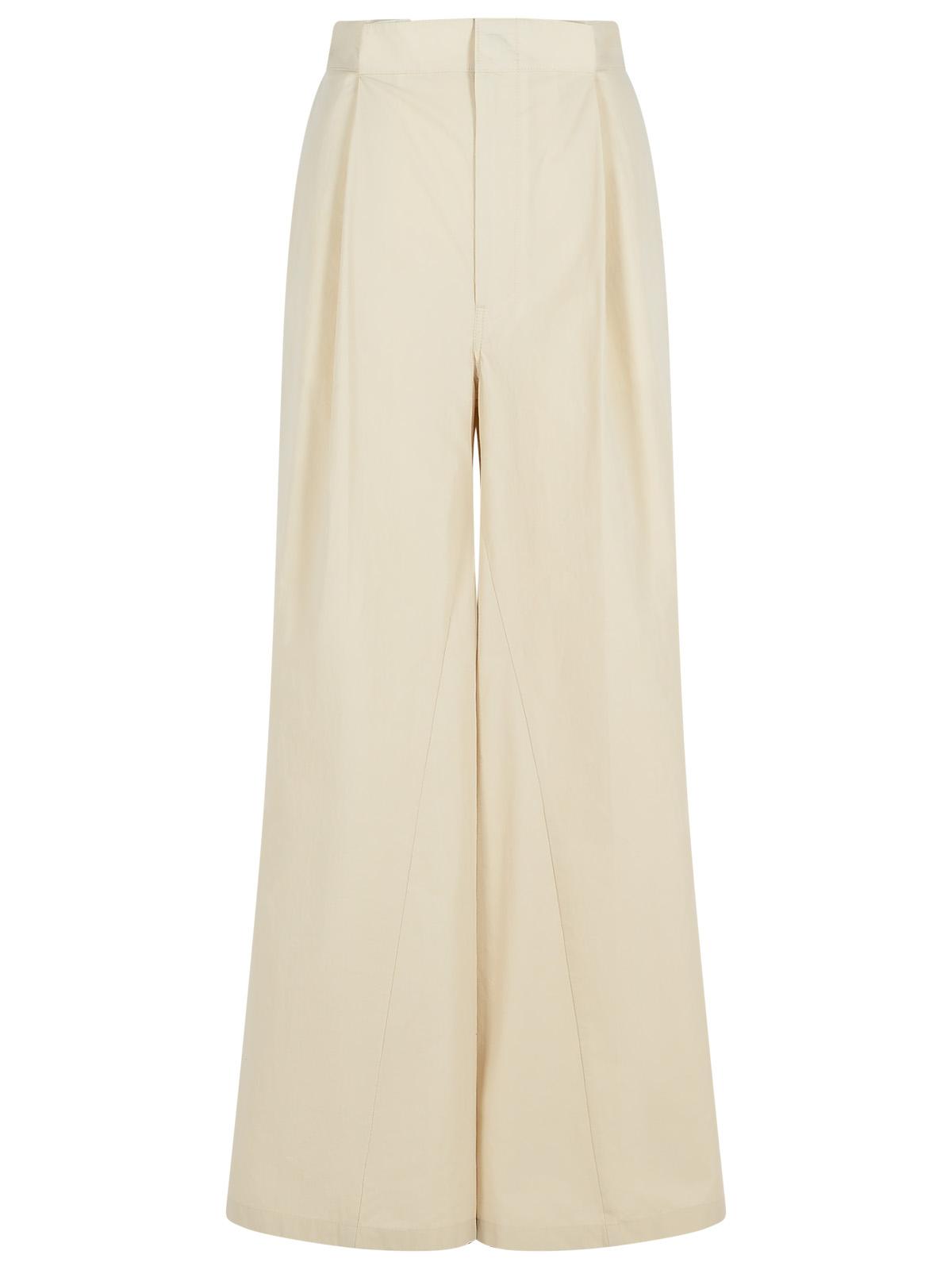 Maison Margiela 'Over' Ivory Cotton Blend Pants Women MAISON MARGIELA