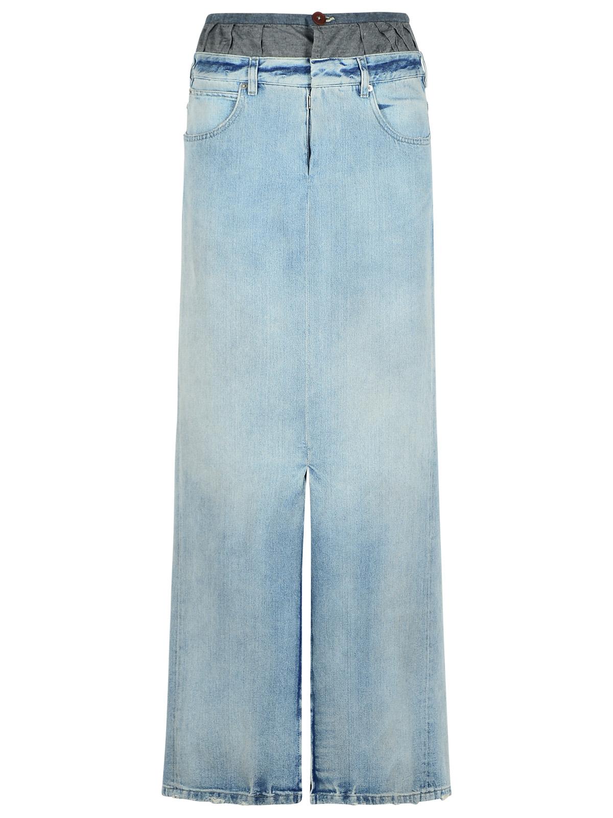 Maison Margiela Blue Denim Skirt Women MAISON MARGIELA