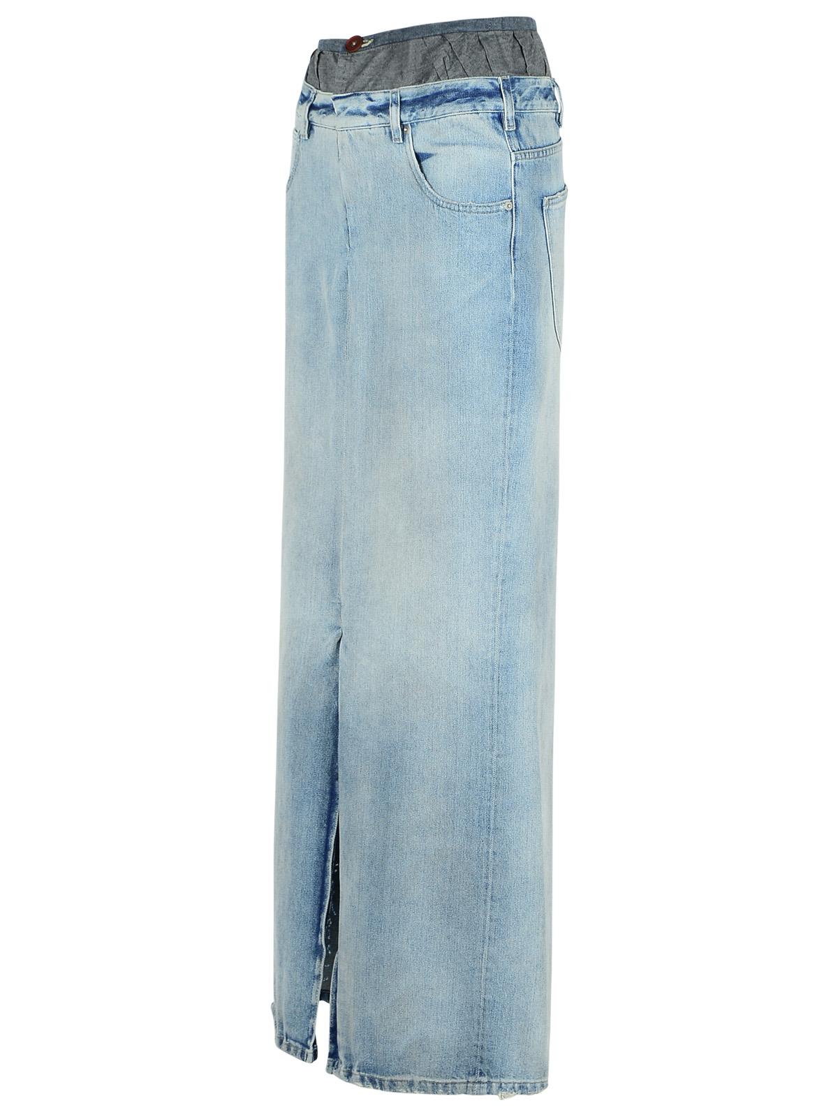 Maison Margiela Blue Denim Skirt Women MAISON MARGIELA