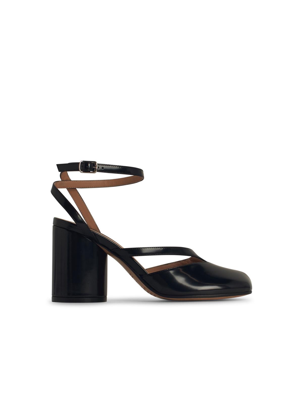 Maison Margiela 'Tabi' Black Leather Sandals Women MAISON MARGIELA