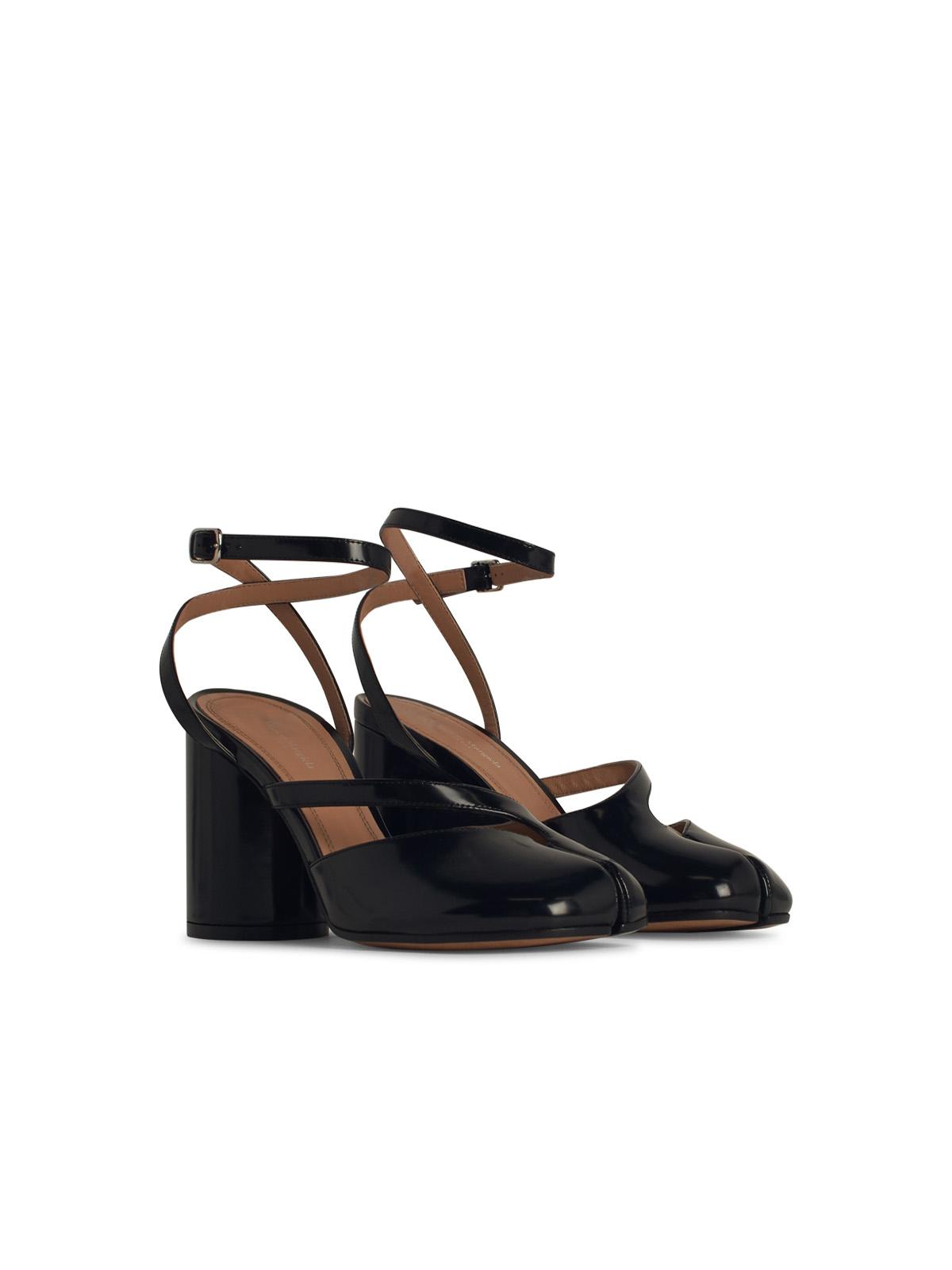 Maison Margiela 'Tabi' Black Leather Sandals Women MAISON MARGIELA