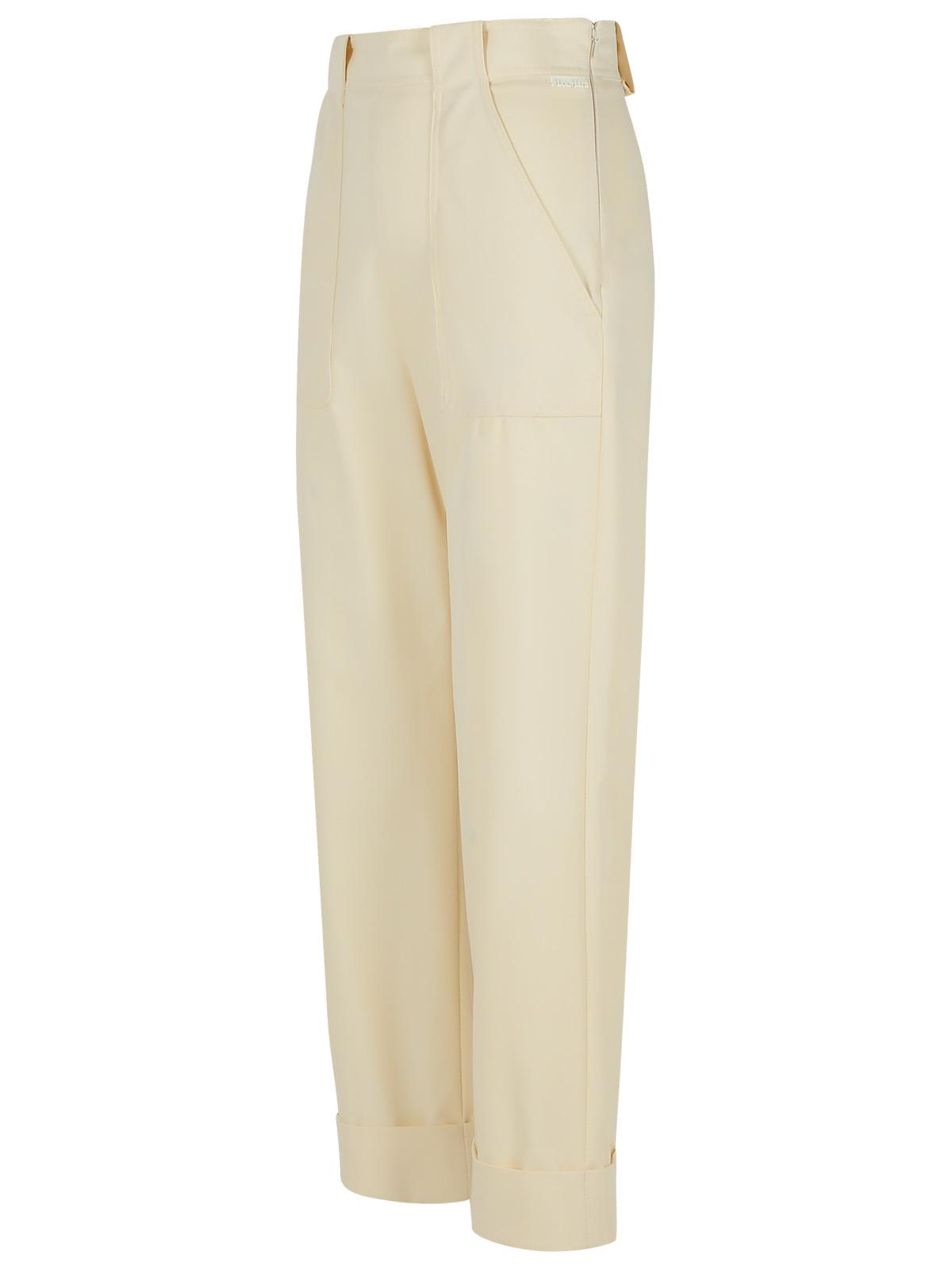 Max Mara Palio' White Cotton Pants Women MAX MARA