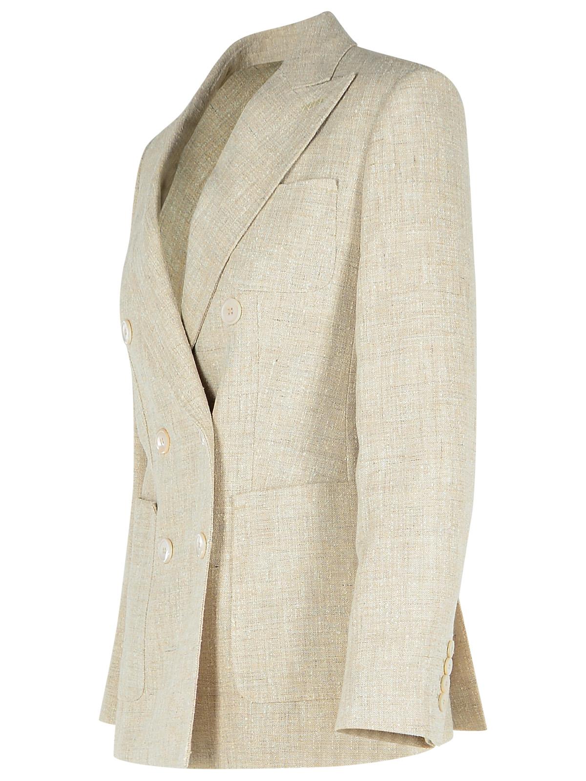 Max Mara Ivory Linen Blend Blazer Women MAX MARA