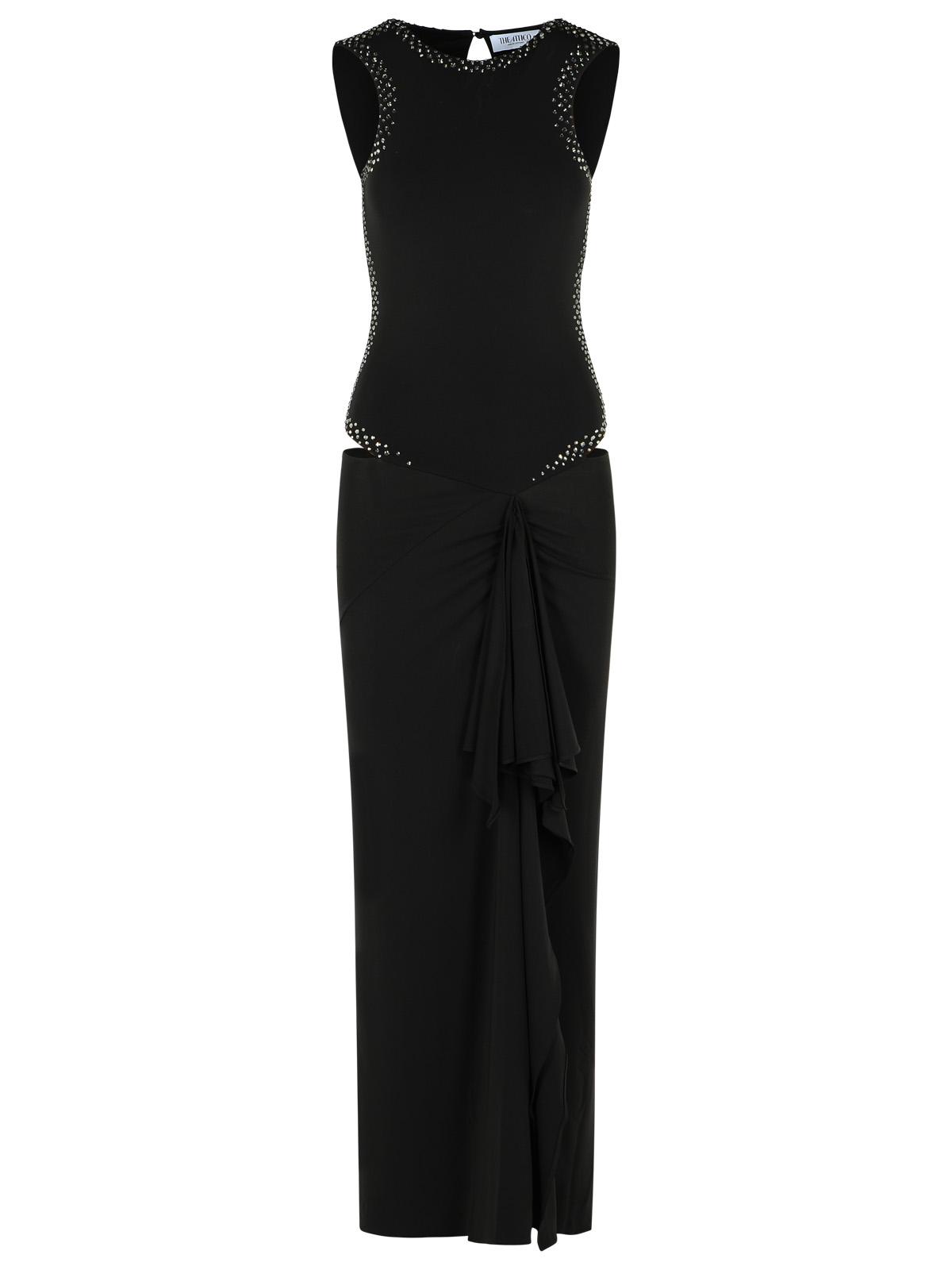 The Attico Dress In Black Acetate Blend Women THE ATTICO
