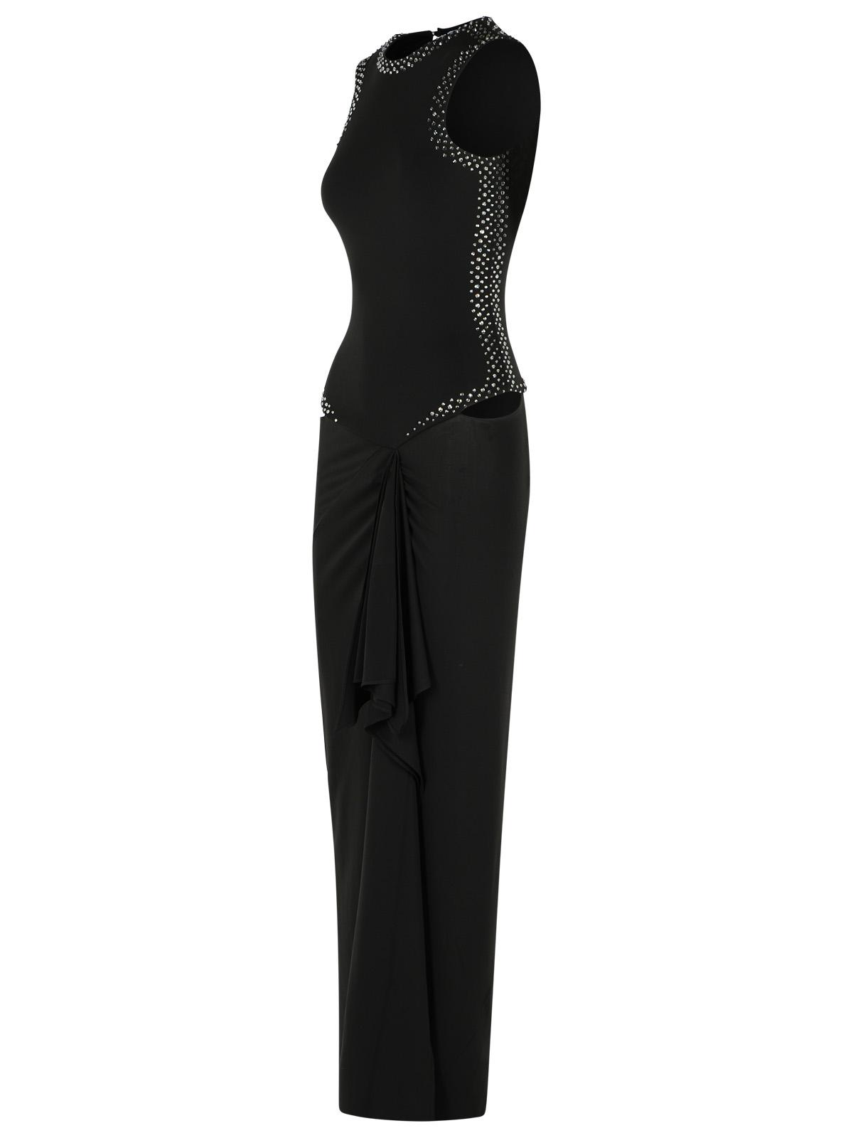 The Attico Dress In Black Acetate Blend Women THE ATTICO