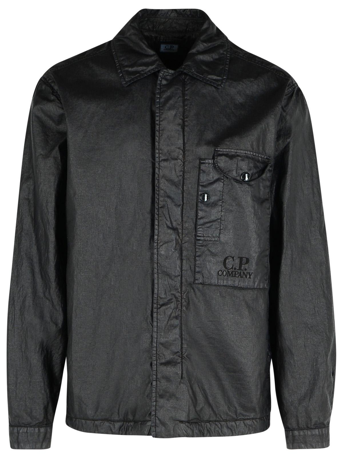 C.P. Company Black Linen Shirt Men C.P. COMPANY