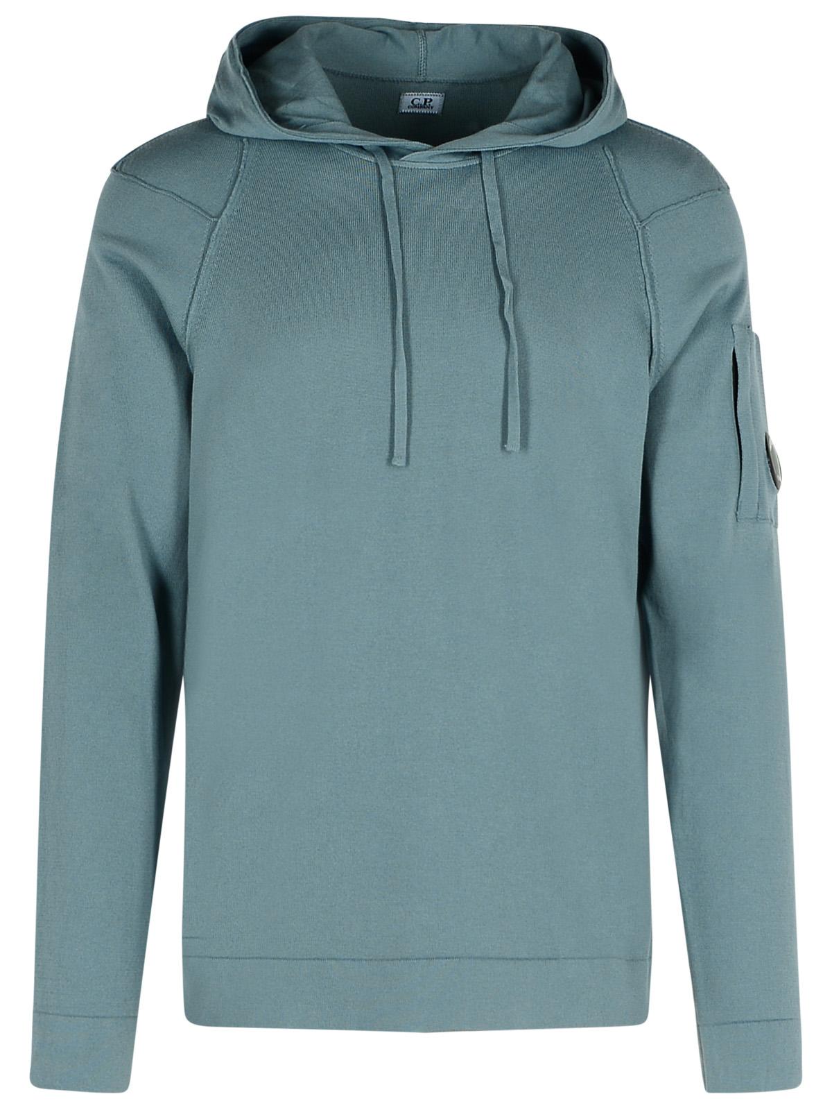 C.P. Company 'Lens' Light Blue Cotton Sweatshirt Men C.P. COMPANY