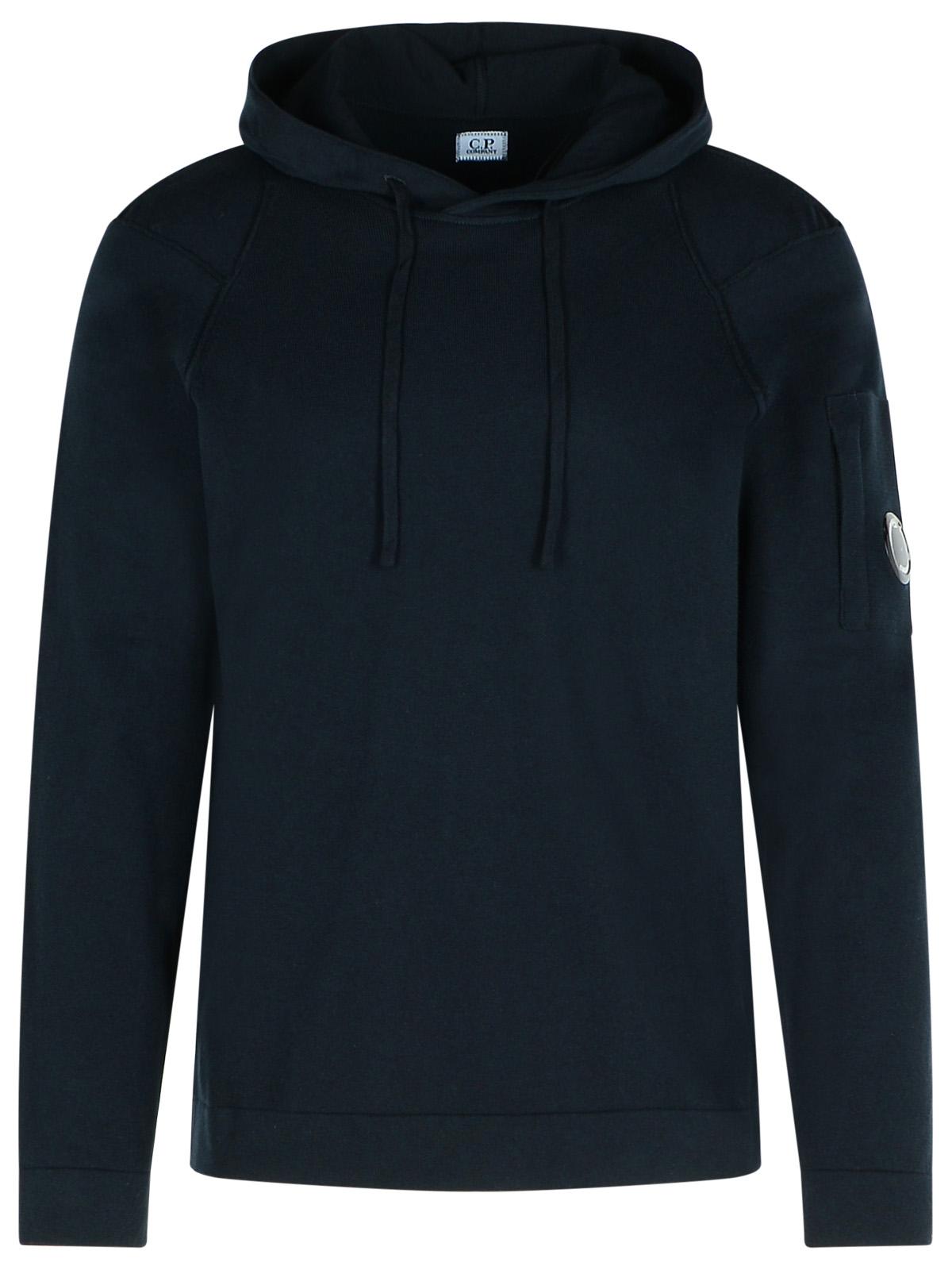 C.P. Company 'Lens' Blue Cotton Sweatshirt Men C.P. COMPANY