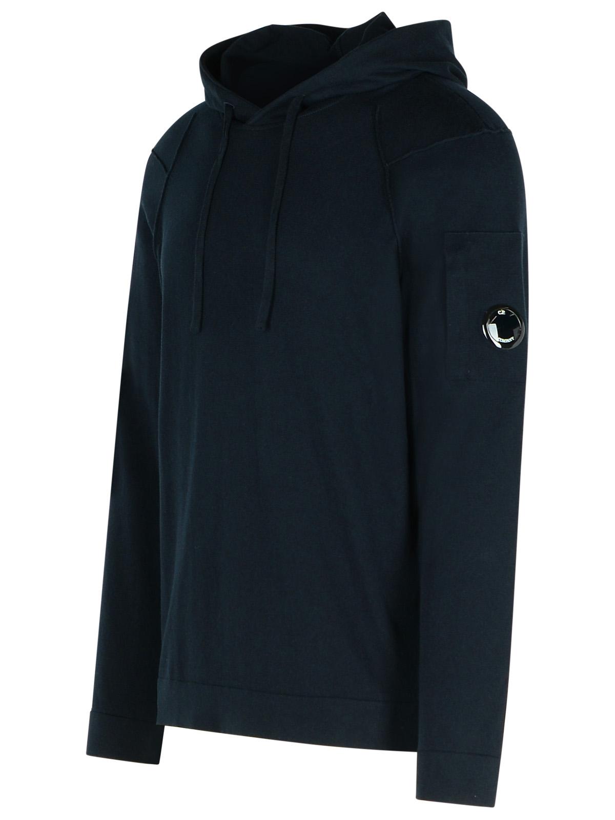 C.P. Company 'Lens' Blue Cotton Sweatshirt Men C.P. COMPANY