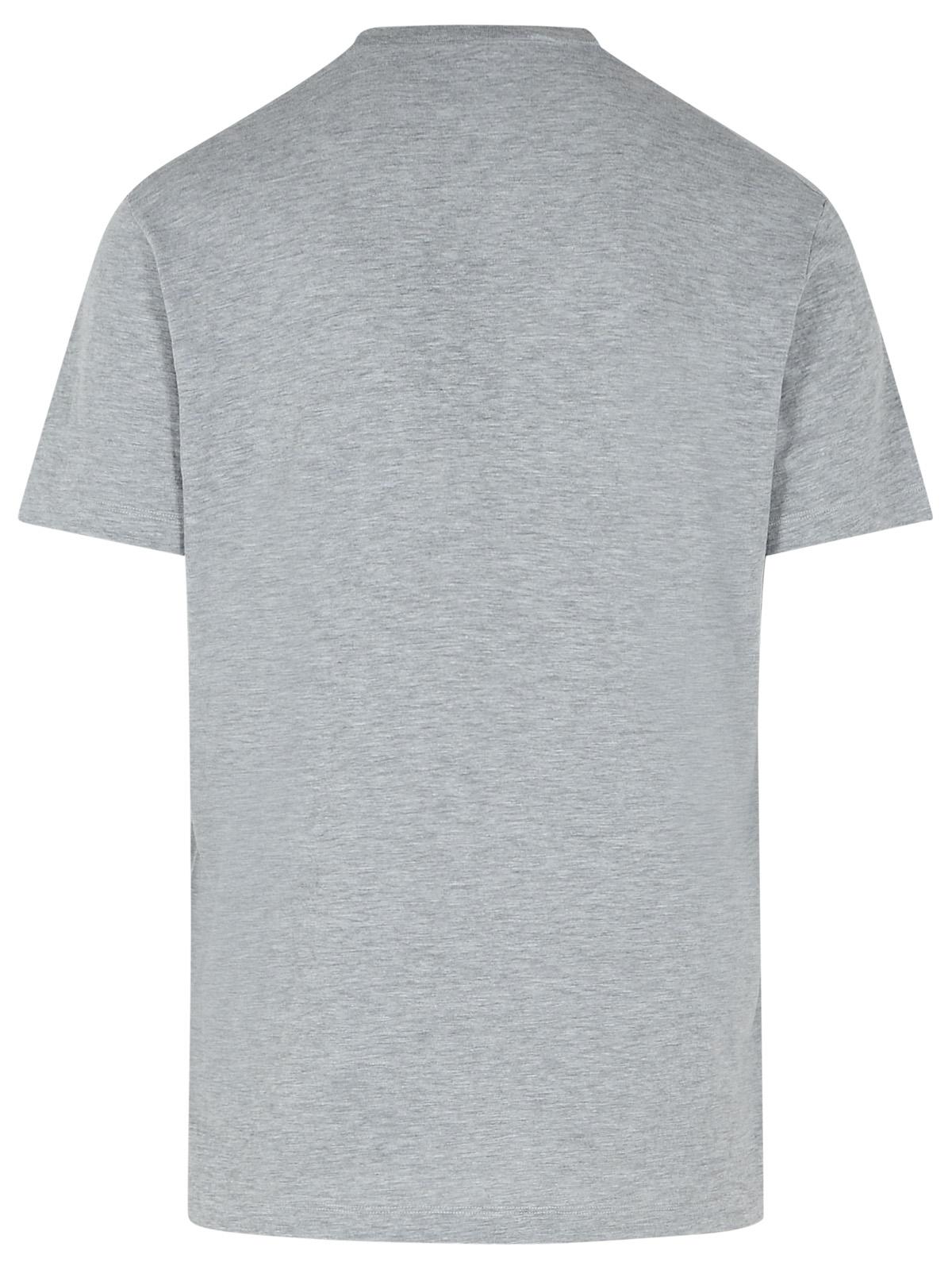 Dsquared2 Gray Cotton T-Shirt Men DSQUARED2