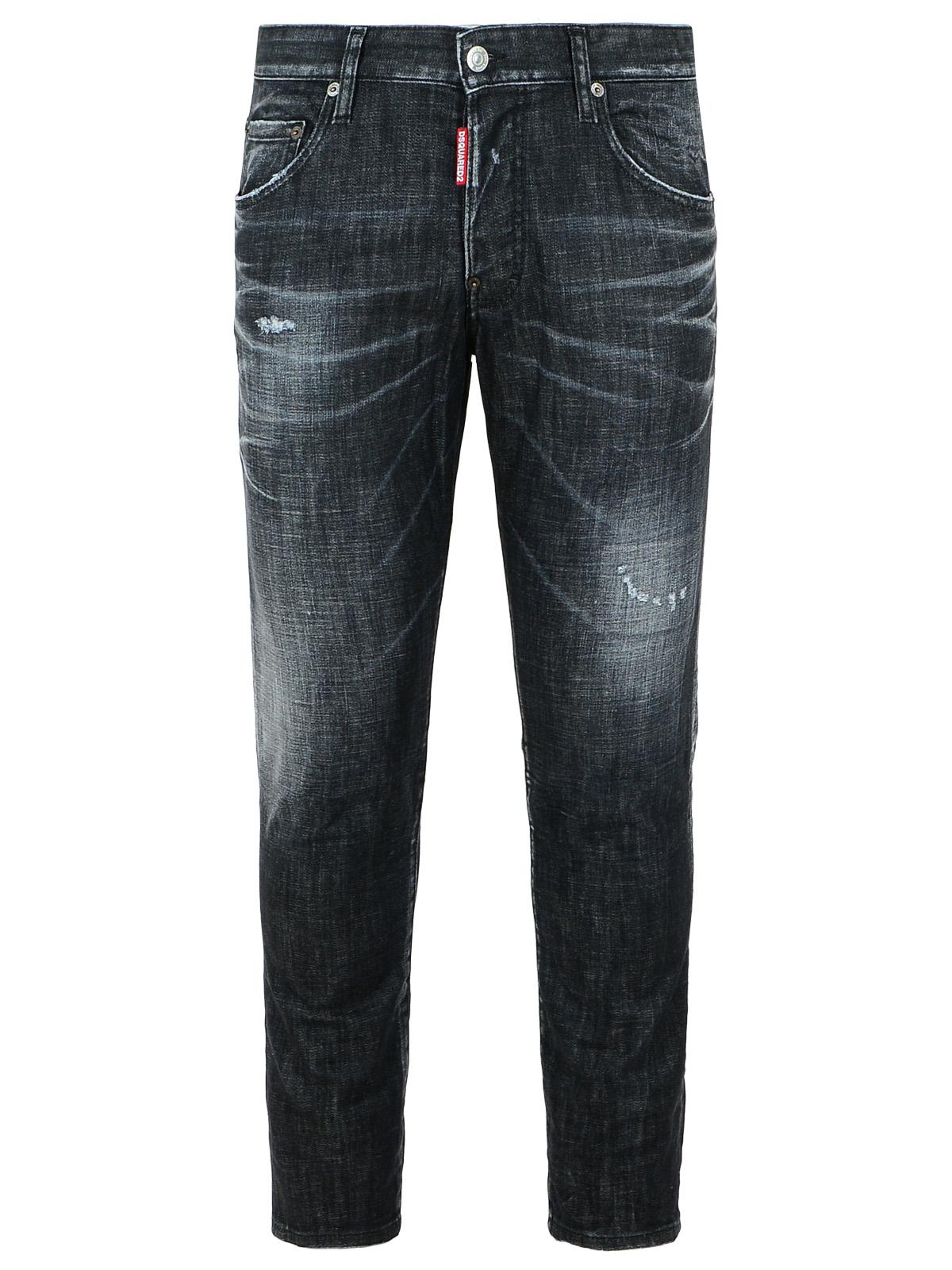 Dsquared2 'Skater Washed' Black Cotton Jeans Men DSQUARED2