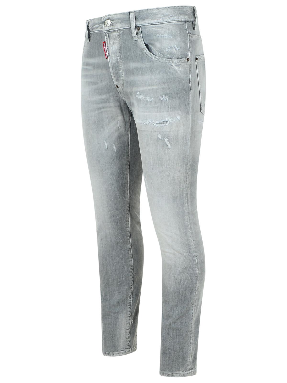 Dsquared2 'Skater' Light Grey Cotton Jeans Men DSQUARED2