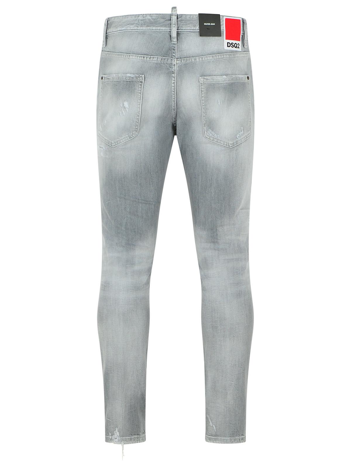 Dsquared2 'Skater' Light Grey Cotton Jeans Men DSQUARED2
