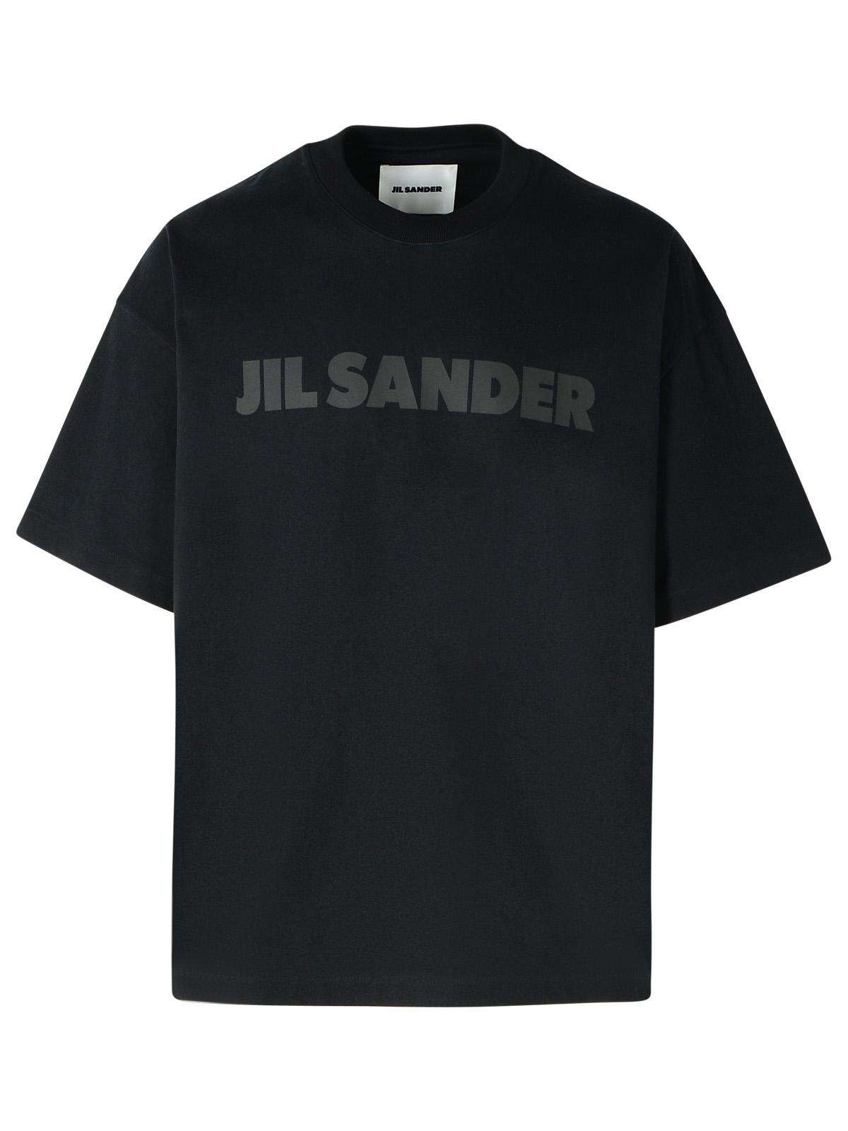 Jil Sander Black Cotton T-Shirt Men JIL SANDER