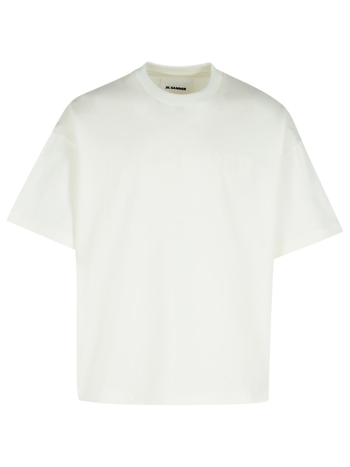 Jil Sander Ivory Cotton T-Shirt Men JIL SANDER