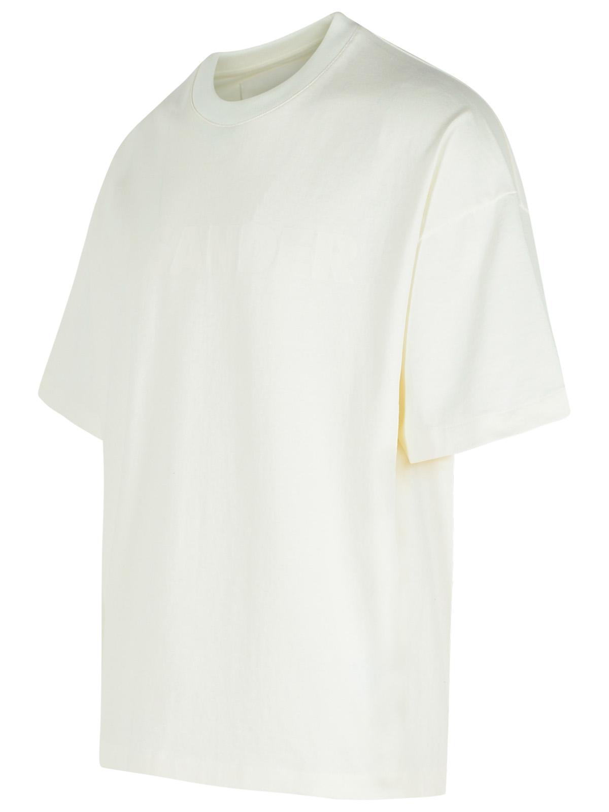 Jil Sander Ivory Cotton T-Shirt Men JIL SANDER
