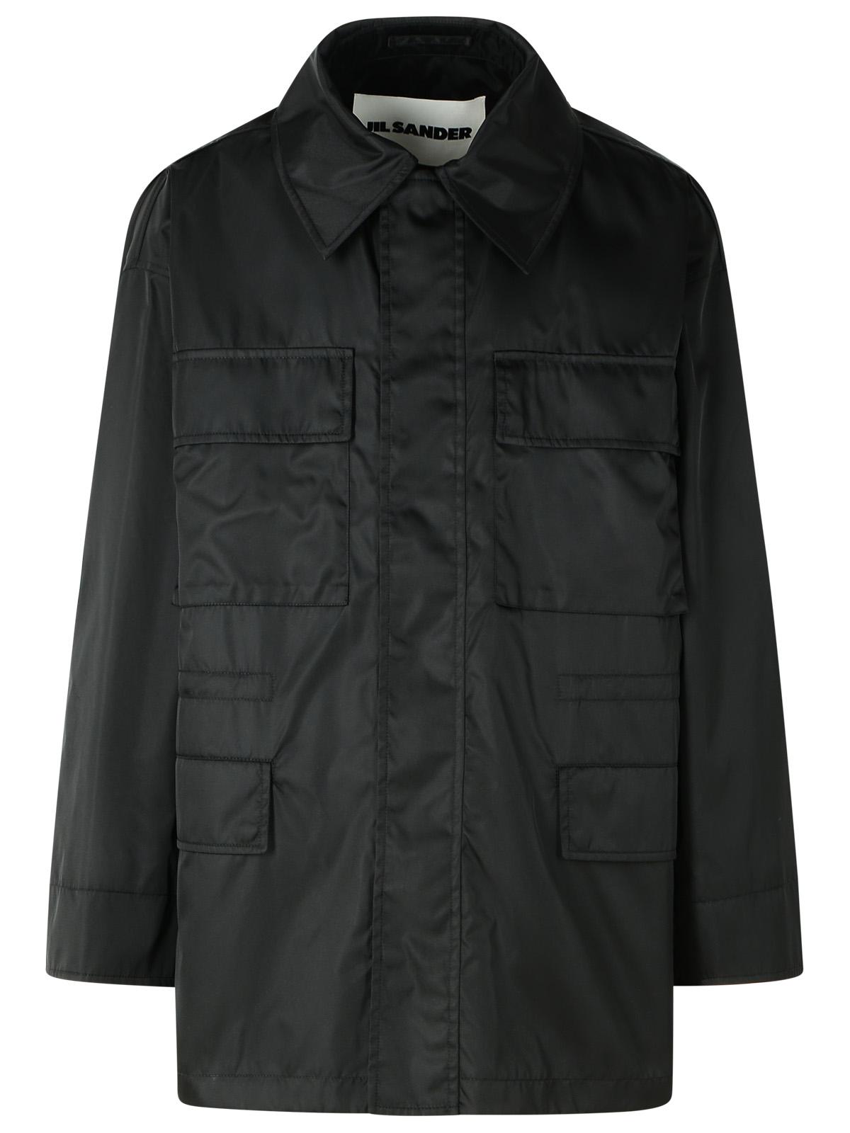 Jil Sander Black Polyamide Jacket Men JIL SANDER