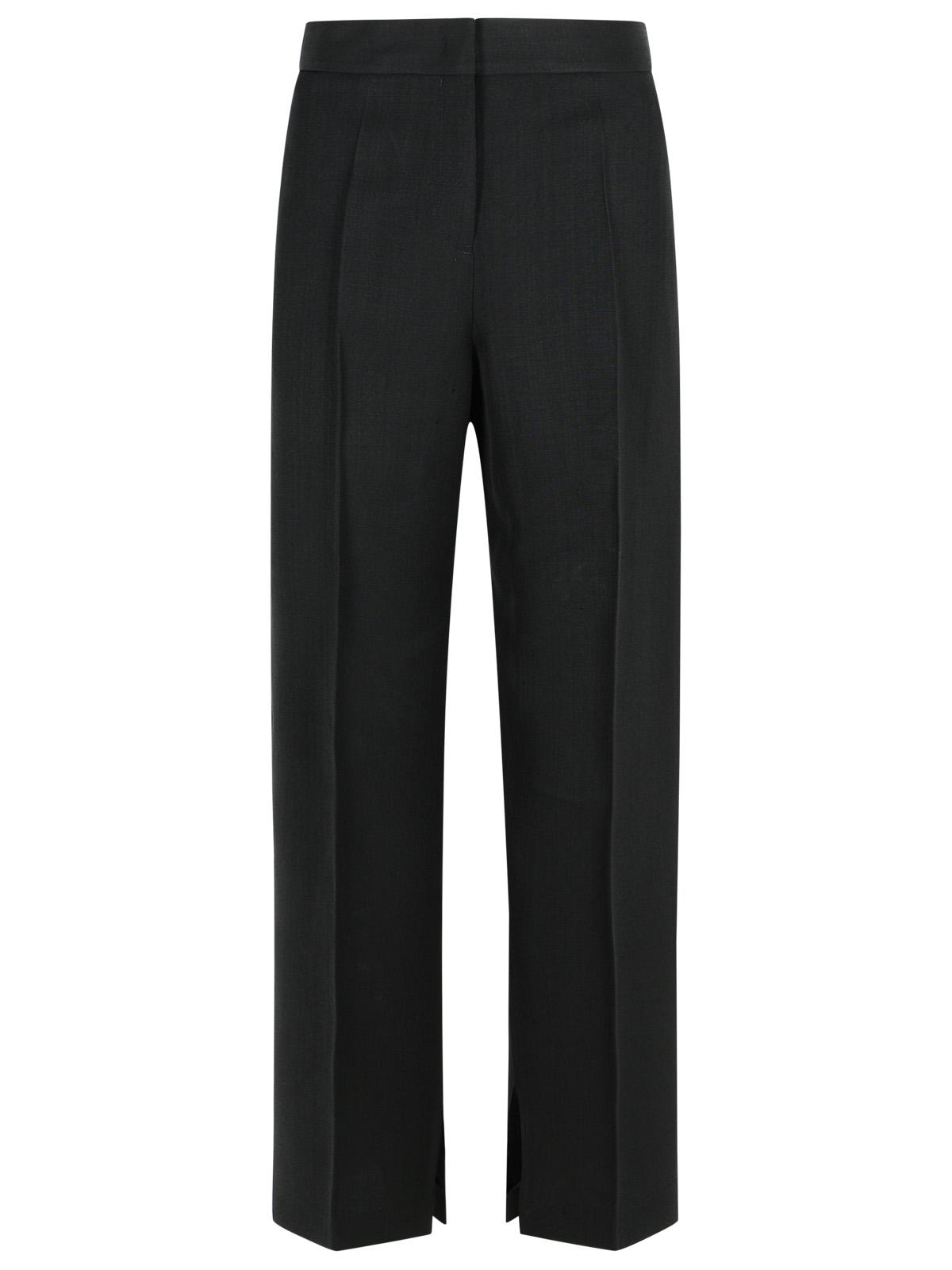 Jil Sander Black Viscose Blend Trousers Women JIL SANDER