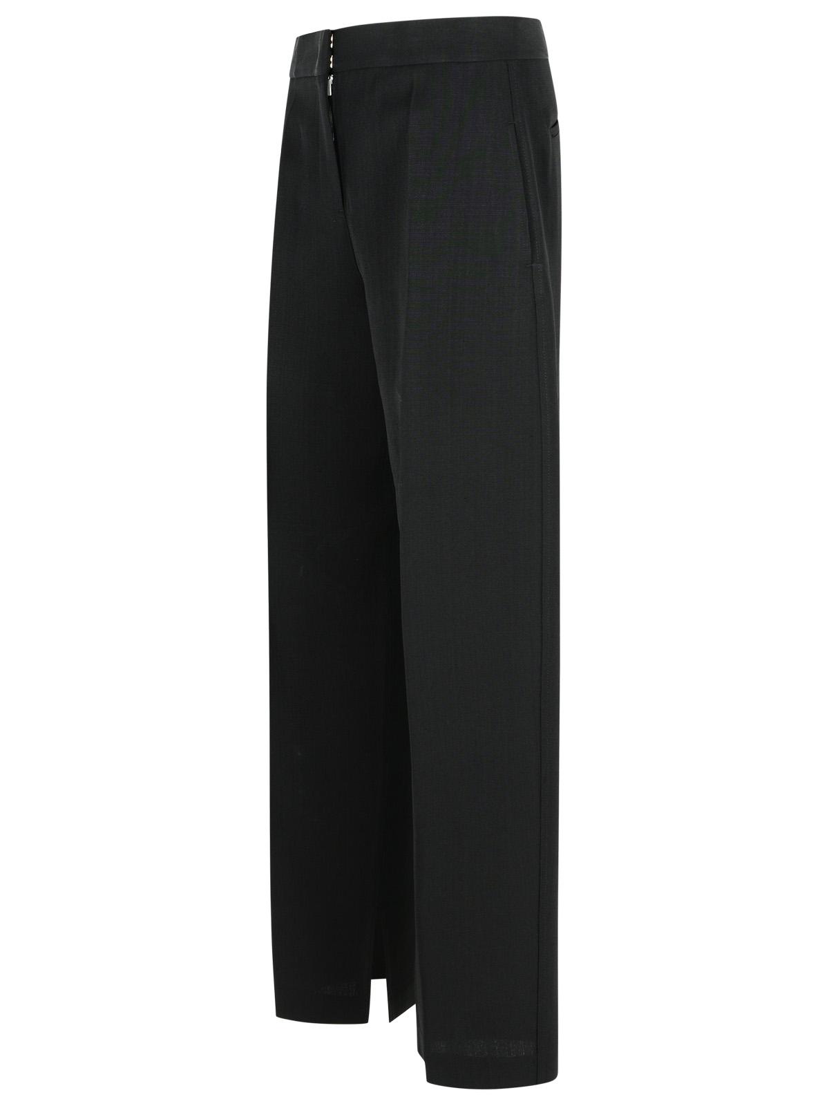 Jil Sander Black Viscose Blend Trousers Women JIL SANDER