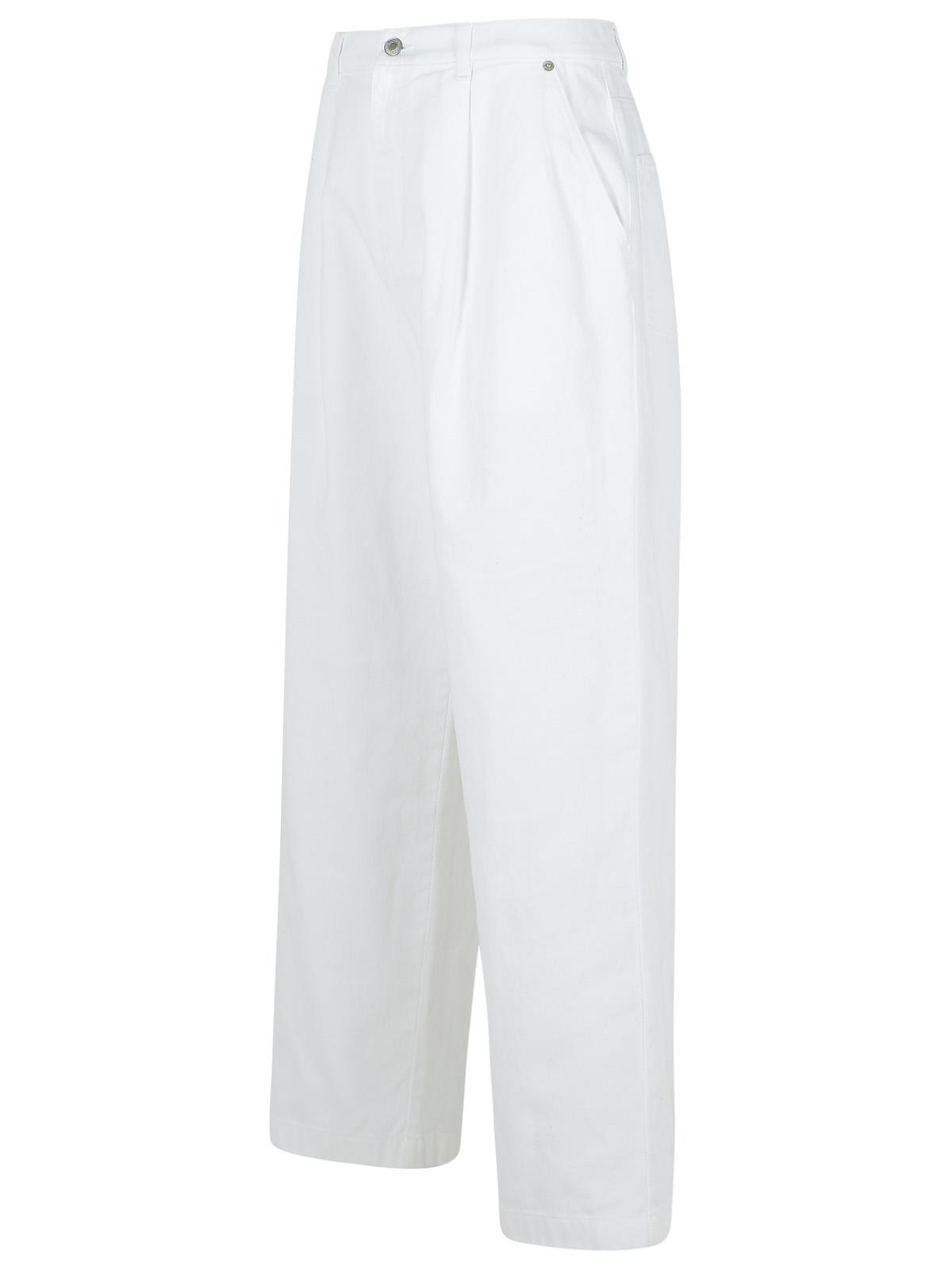 Moschino White Cotton Pants Men MOSCHINO