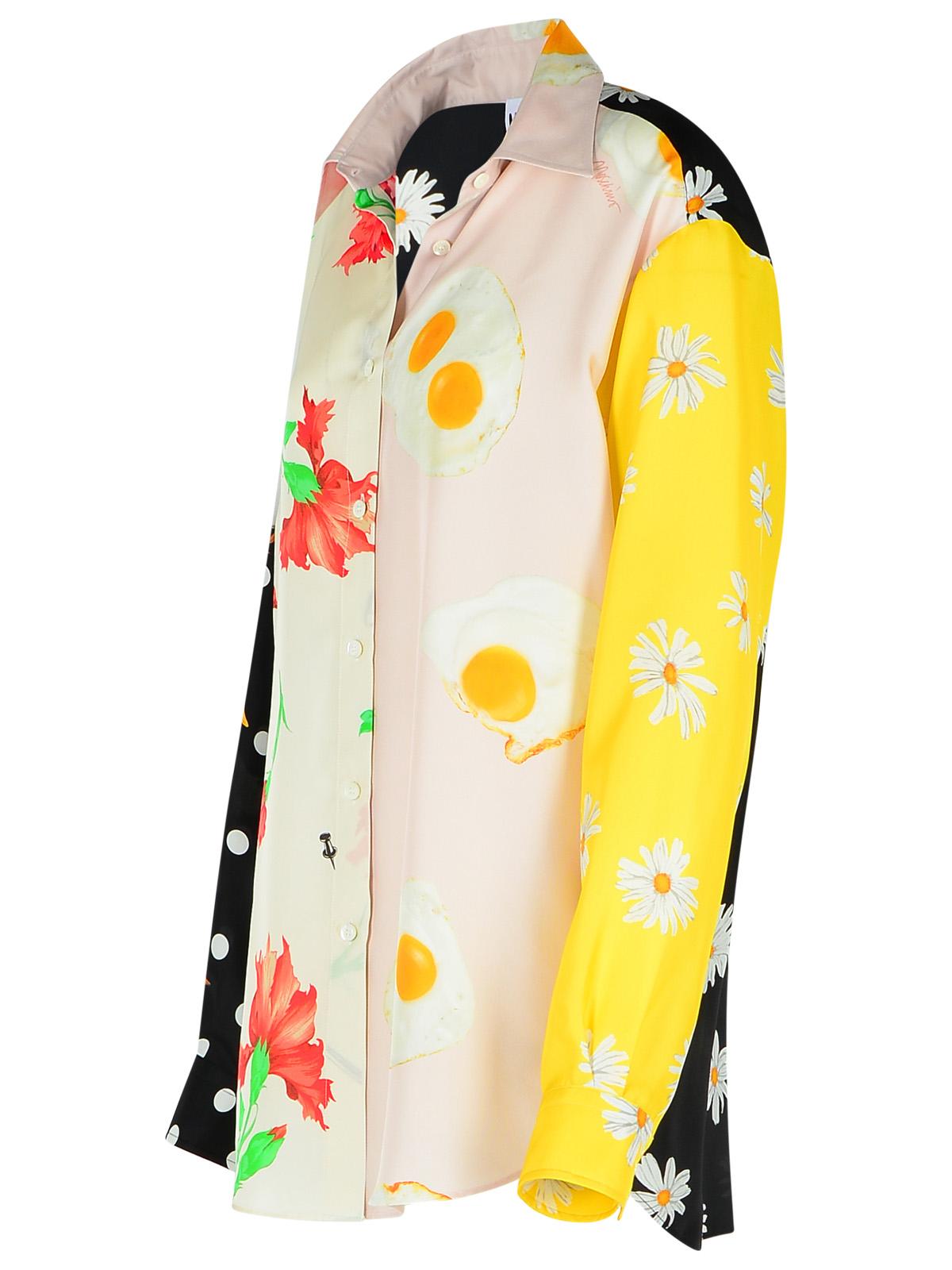 Moschino 'Patchwork' Multicolor Silk Shirt Women MOSCHINO