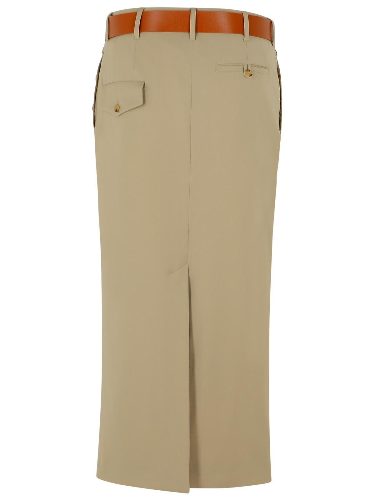 Moschino Beige Virgin Wool Skirt Women MOSCHINO