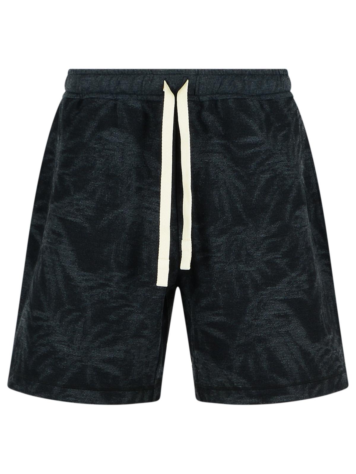 Palm Angels Black Cotton Bermuda Shorts Men PALM ANGELS