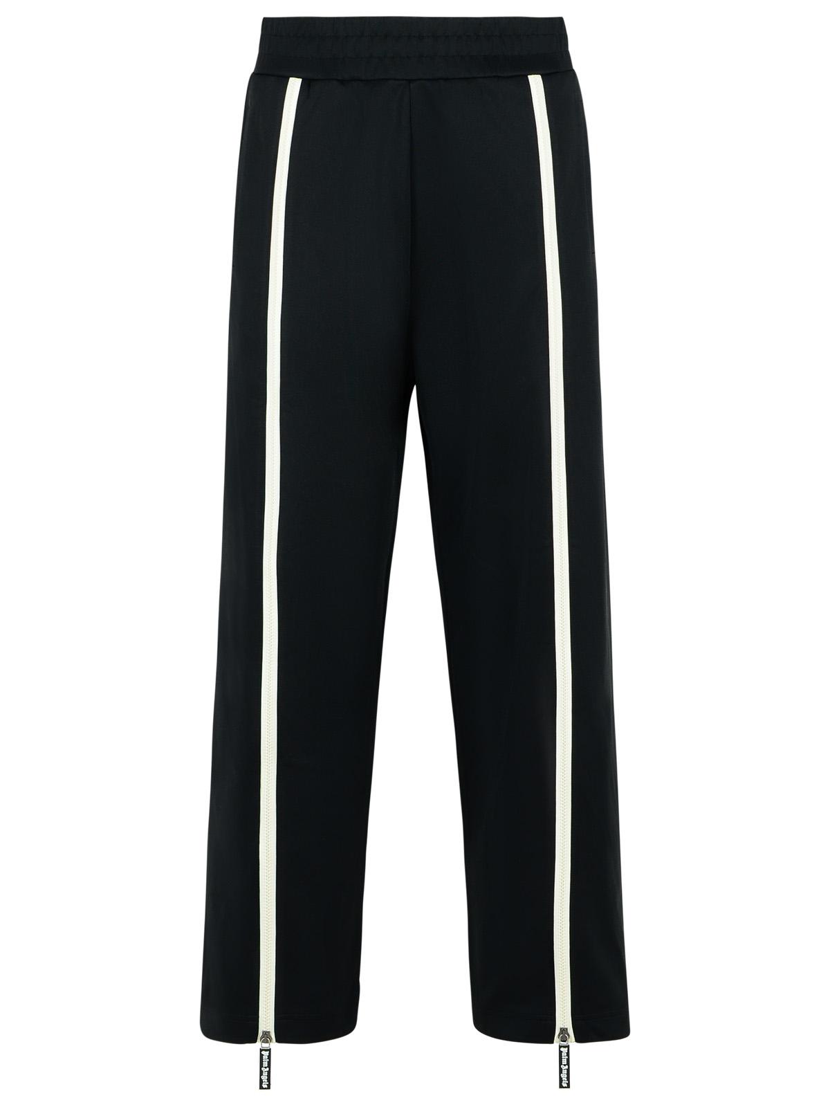 Palm Angels Track' Black Polyester Blend Pants Men PALM ANGELS