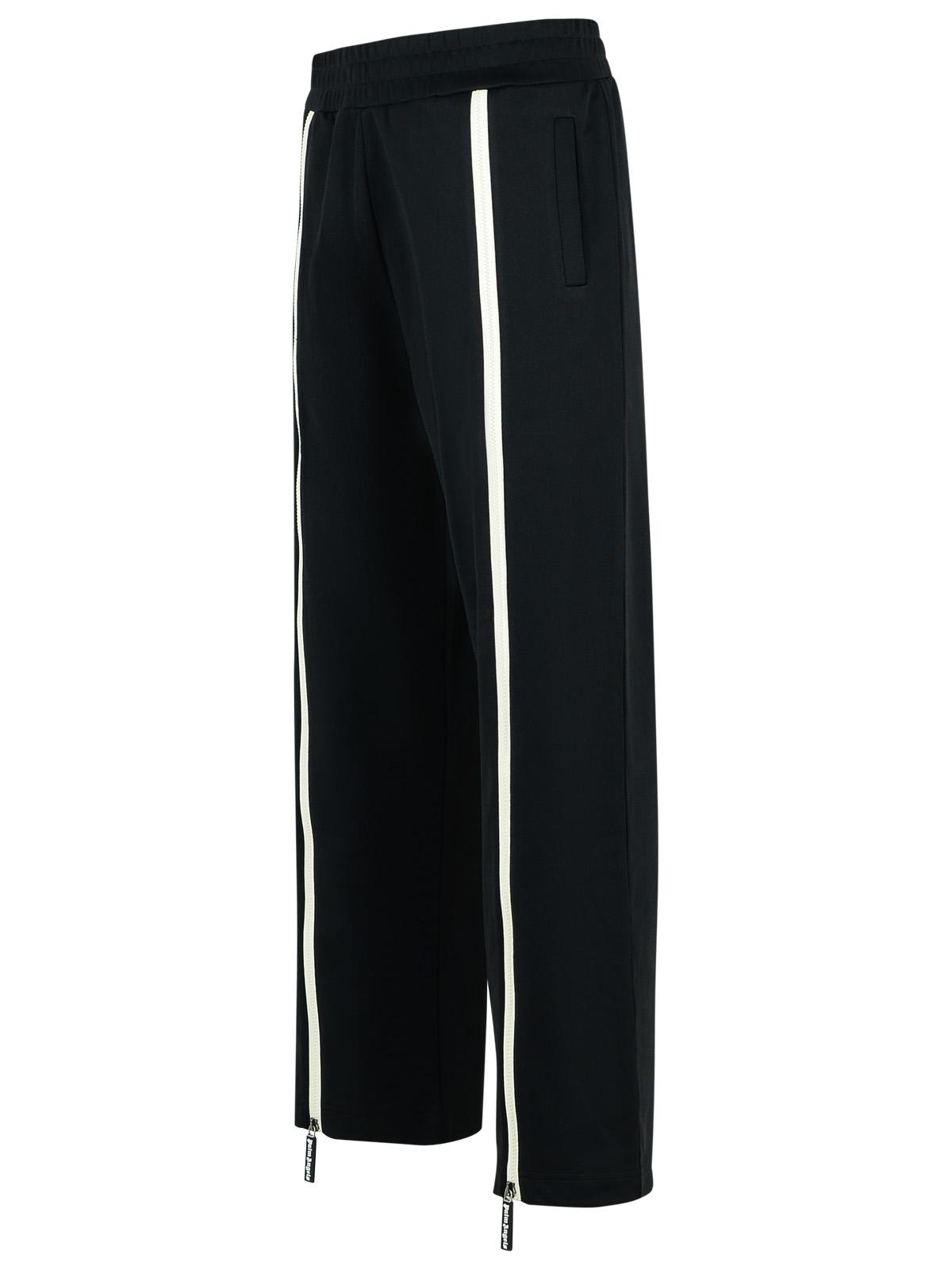 Palm Angels Track' Black Polyester Blend Pants Men PALM ANGELS