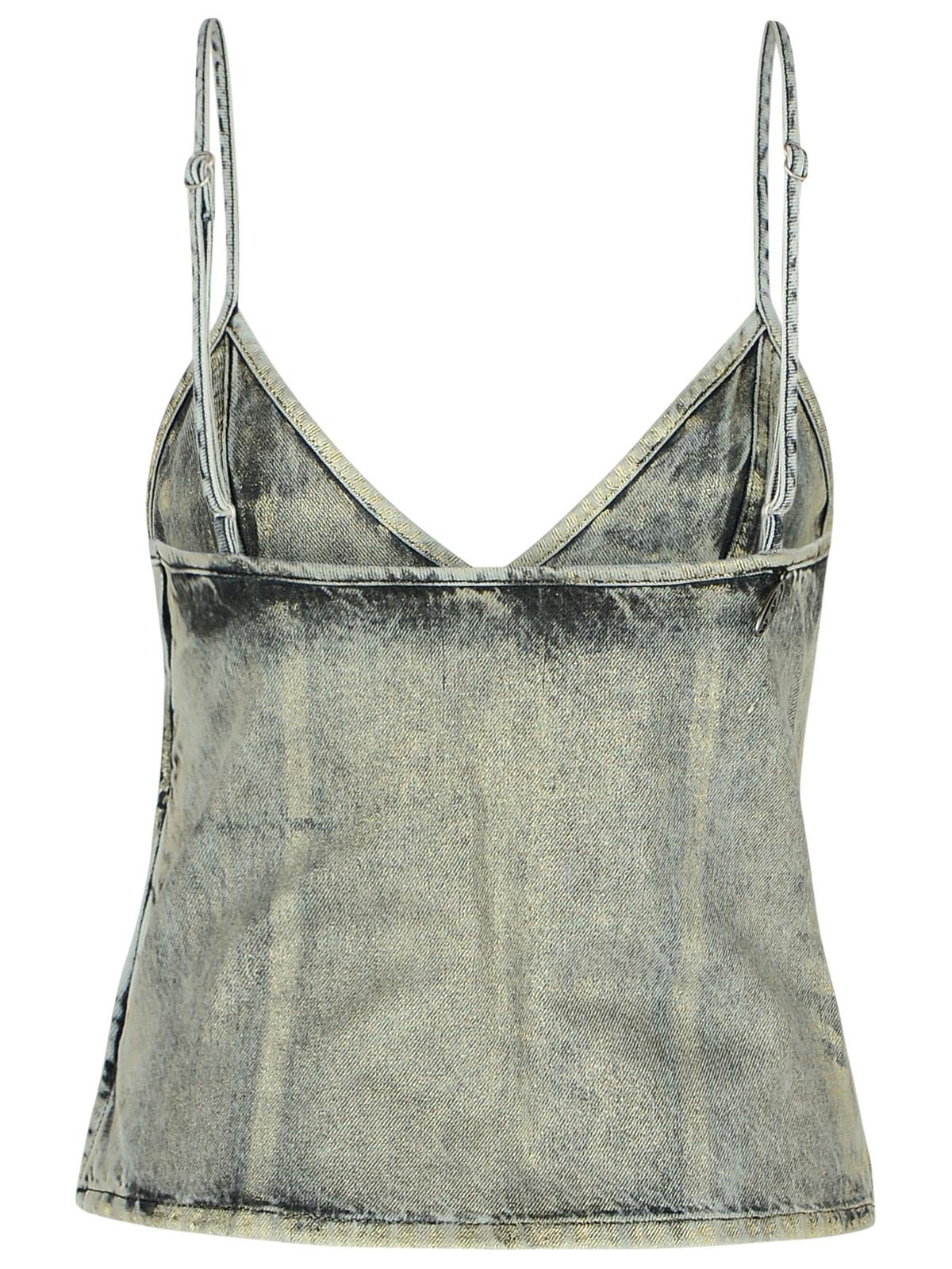 Diesel 'Fulsy' Silver Denim Tank Top Women DIESEL
